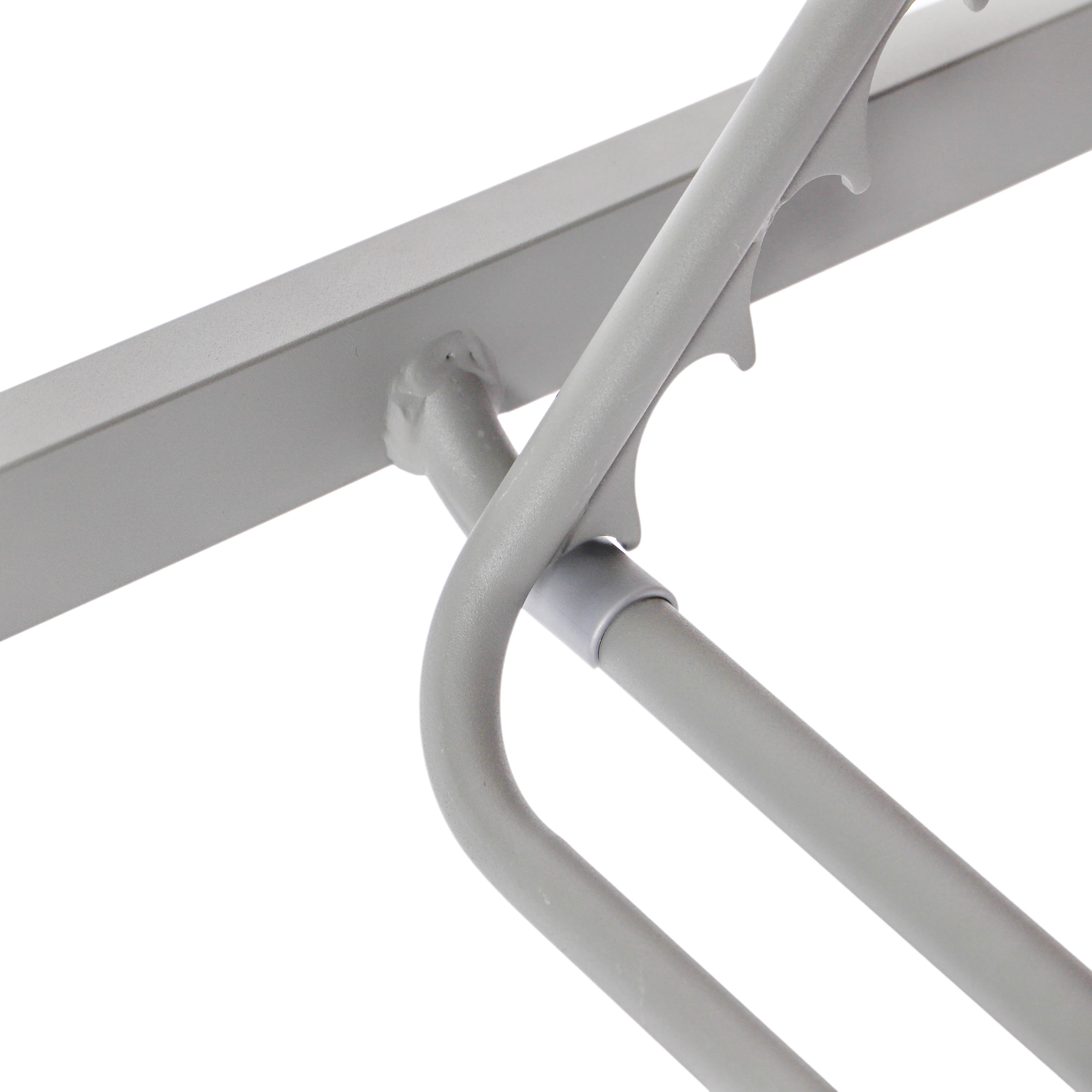 Marlin Patio Chaise Lounge Chair With Grey Aluminum Frame, Set of 2 in Black