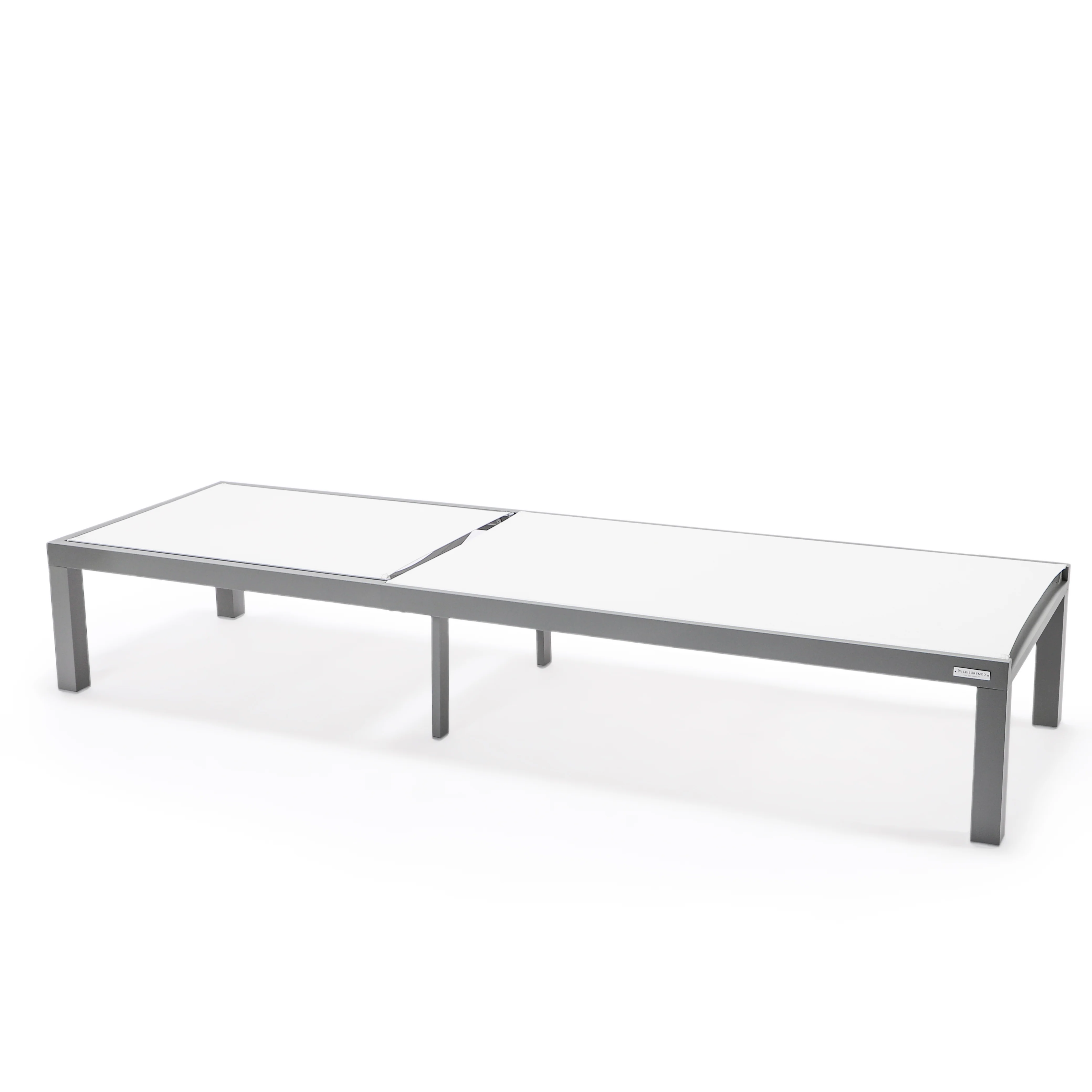 Marlin Patio Chaise Lounge Chair With Grey Aluminum Frame