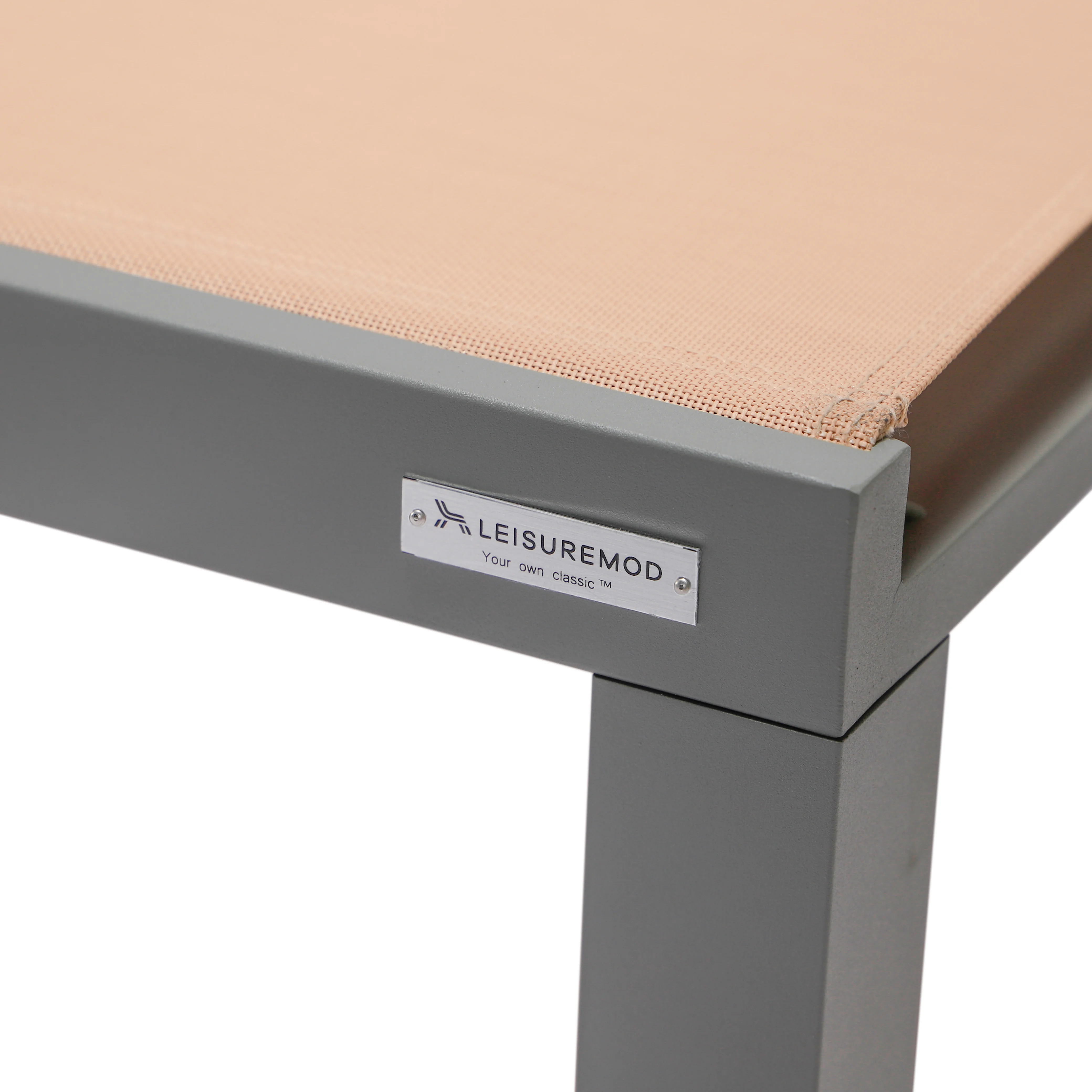 Marlin Modern Aluminum Outdoor Patio Chaise Lounge Chair Set of 2 with Square Fire Pit Side Table Perfect for Patio, Lawn, and Garden