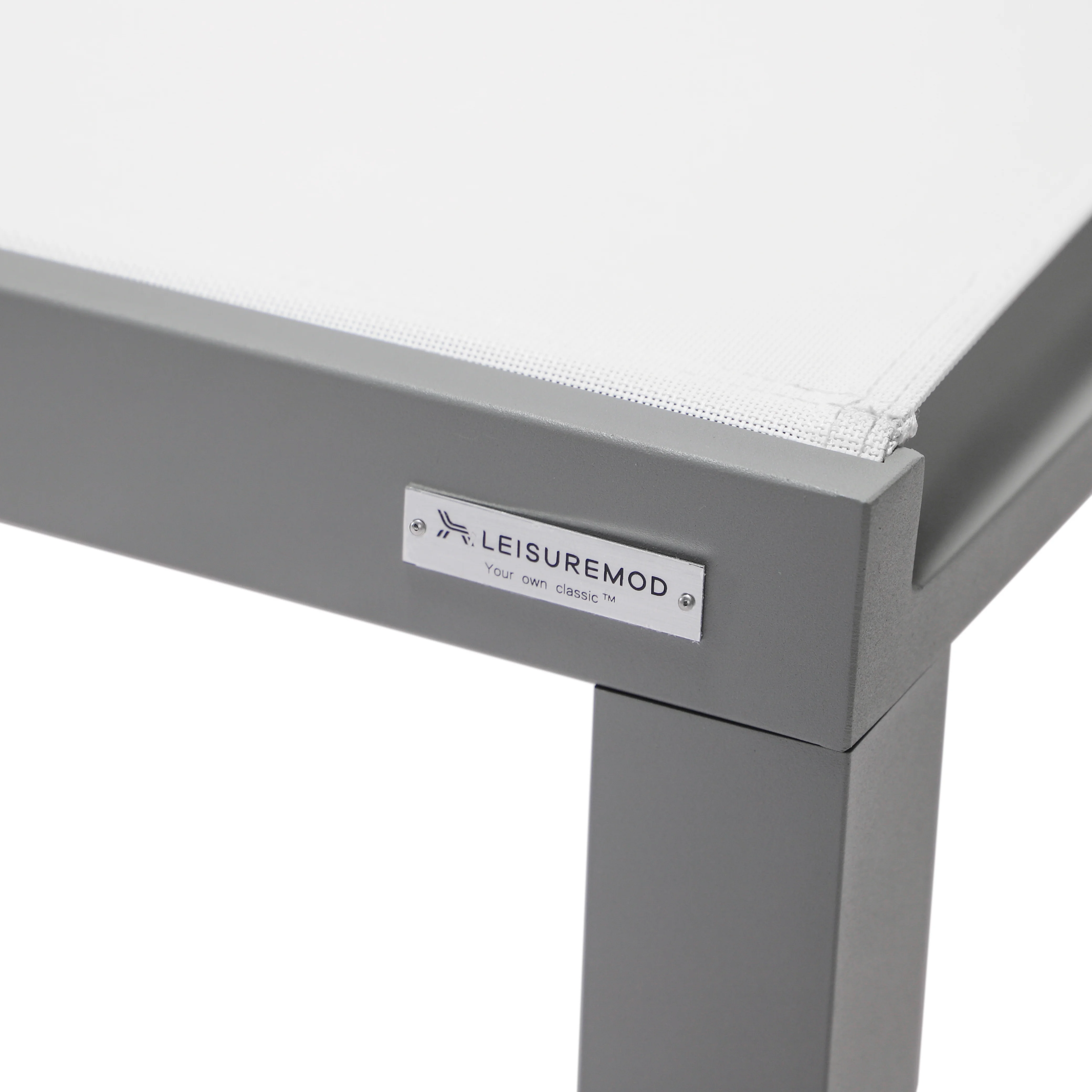 Marlin Modern Aluminum Outdoor Patio Chaise Lounge Chair Set of 2 with Square Fire Pit Side Table Perfect for Patio, Lawn, and Garden