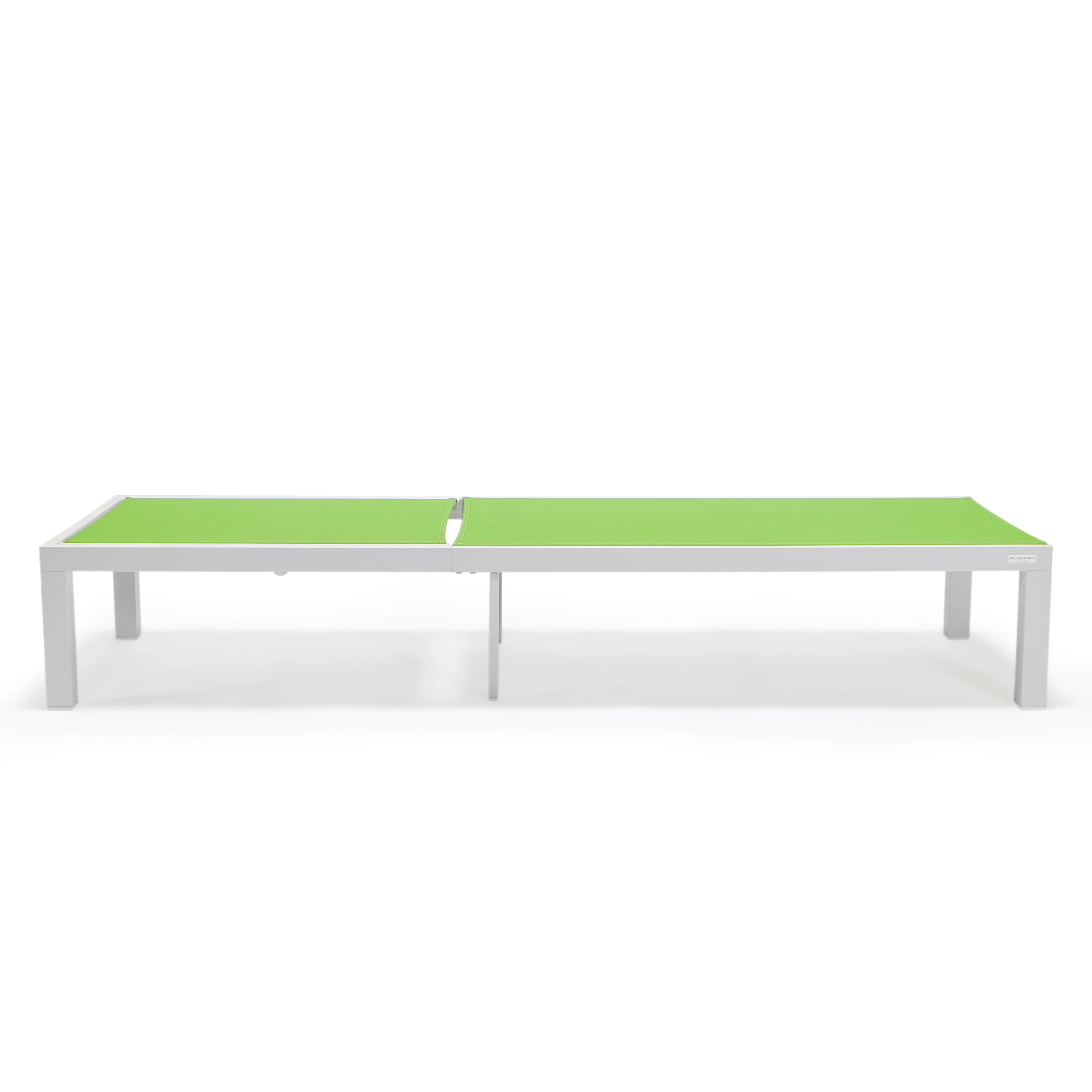 Marlin Patio Chaise Lounge Chair With White Aluminum Frame