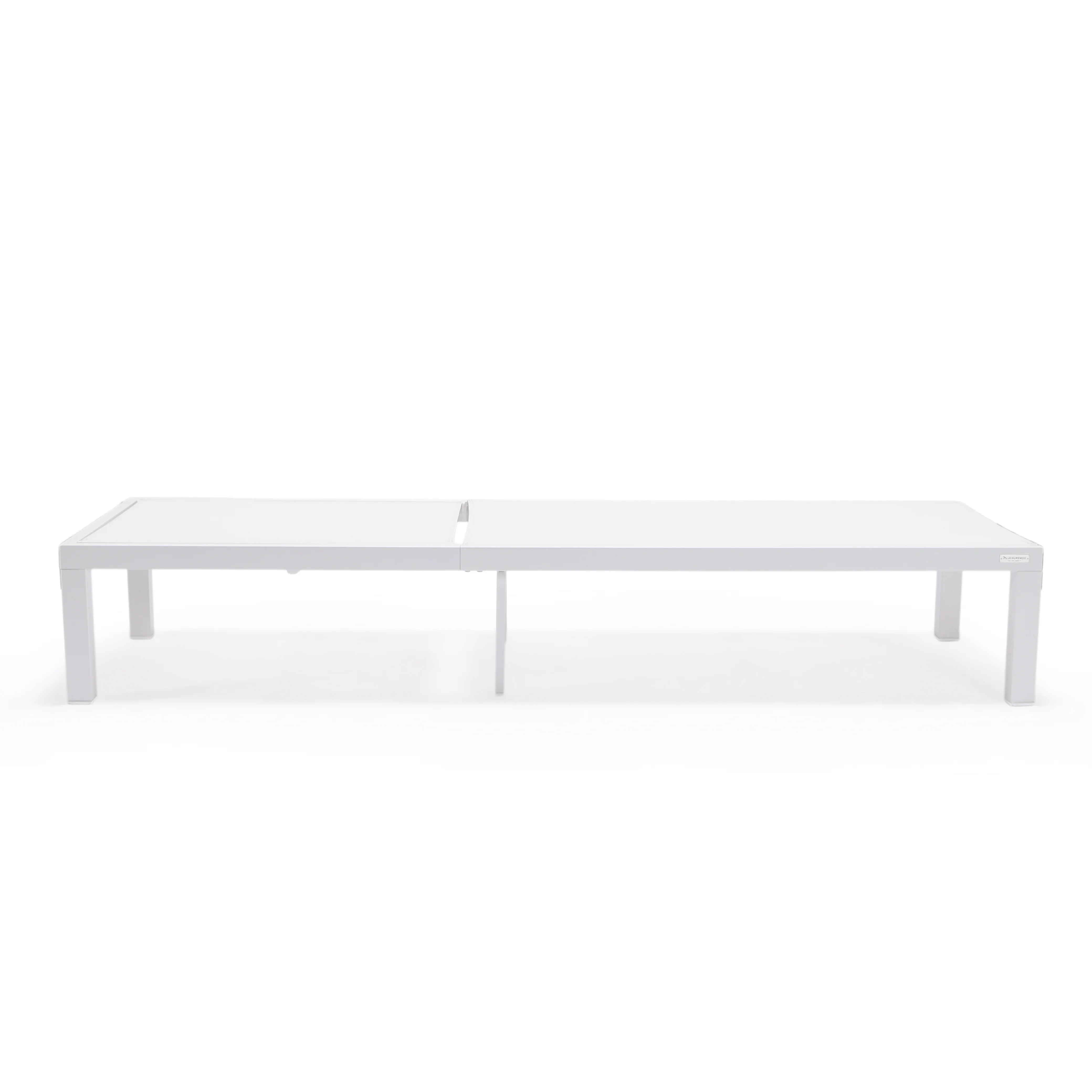 Marlin Patio Chaise Lounge Chair With White Aluminum Frame