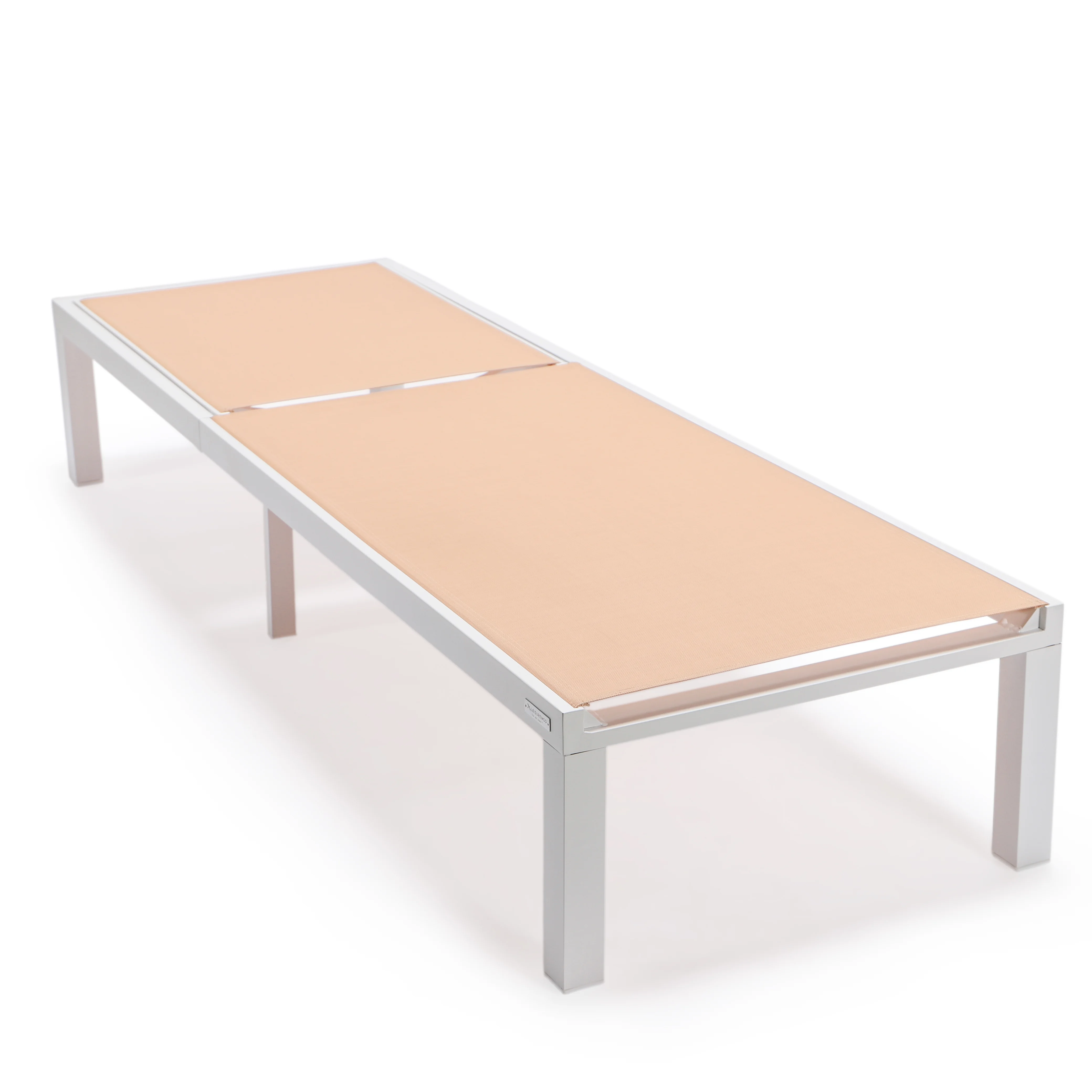 Marlin Modern Aluminum Outdoor Patio Chaise Lounge Chair Set of 2 with Square Fire Pit Side Table Perfect for Patio, Lawn, and Garden