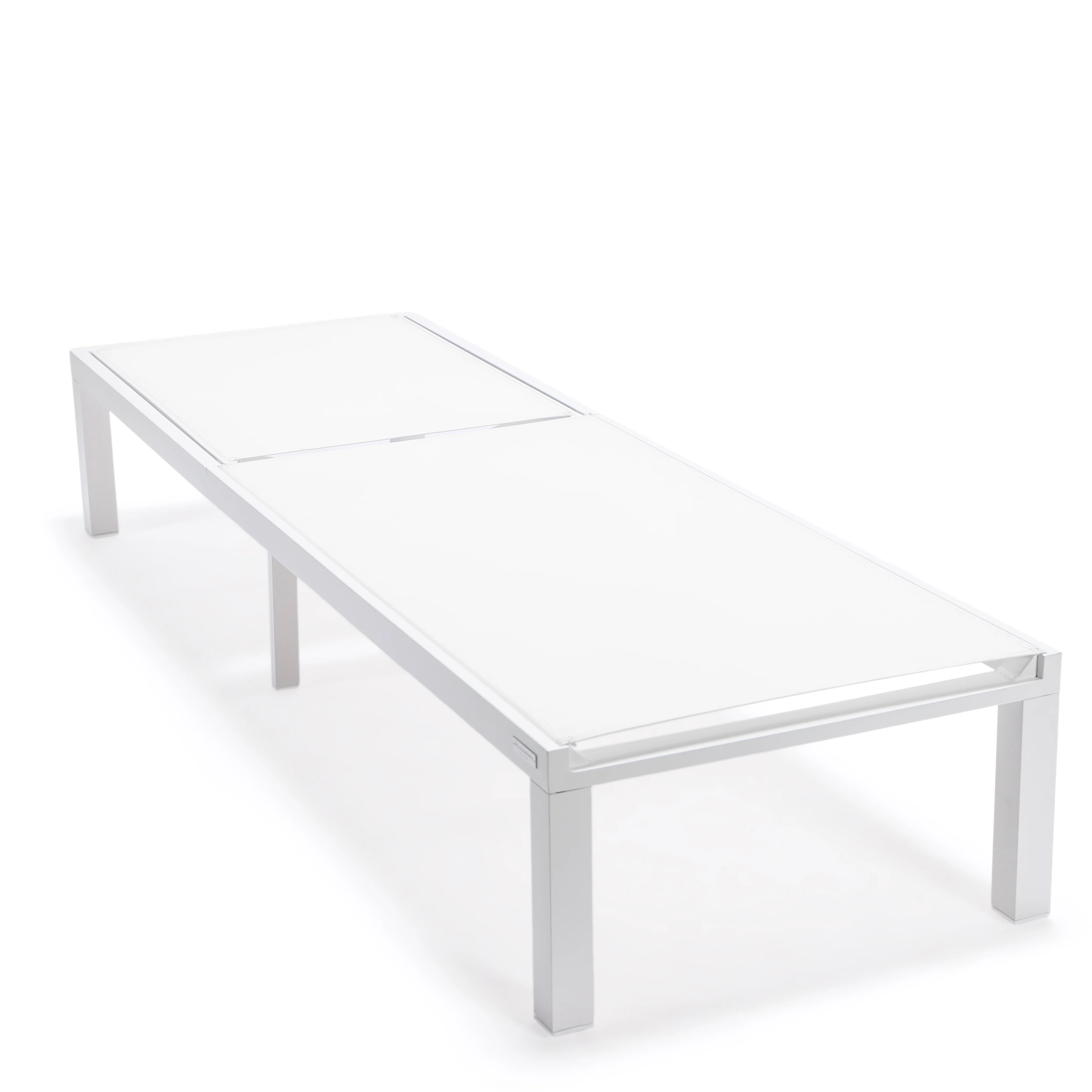 Marlin Modern Aluminum Outdoor Patio Chaise Lounge Chair Set of 2 with Square Fire Pit Side Table Perfect for Patio, Lawn, and Garden