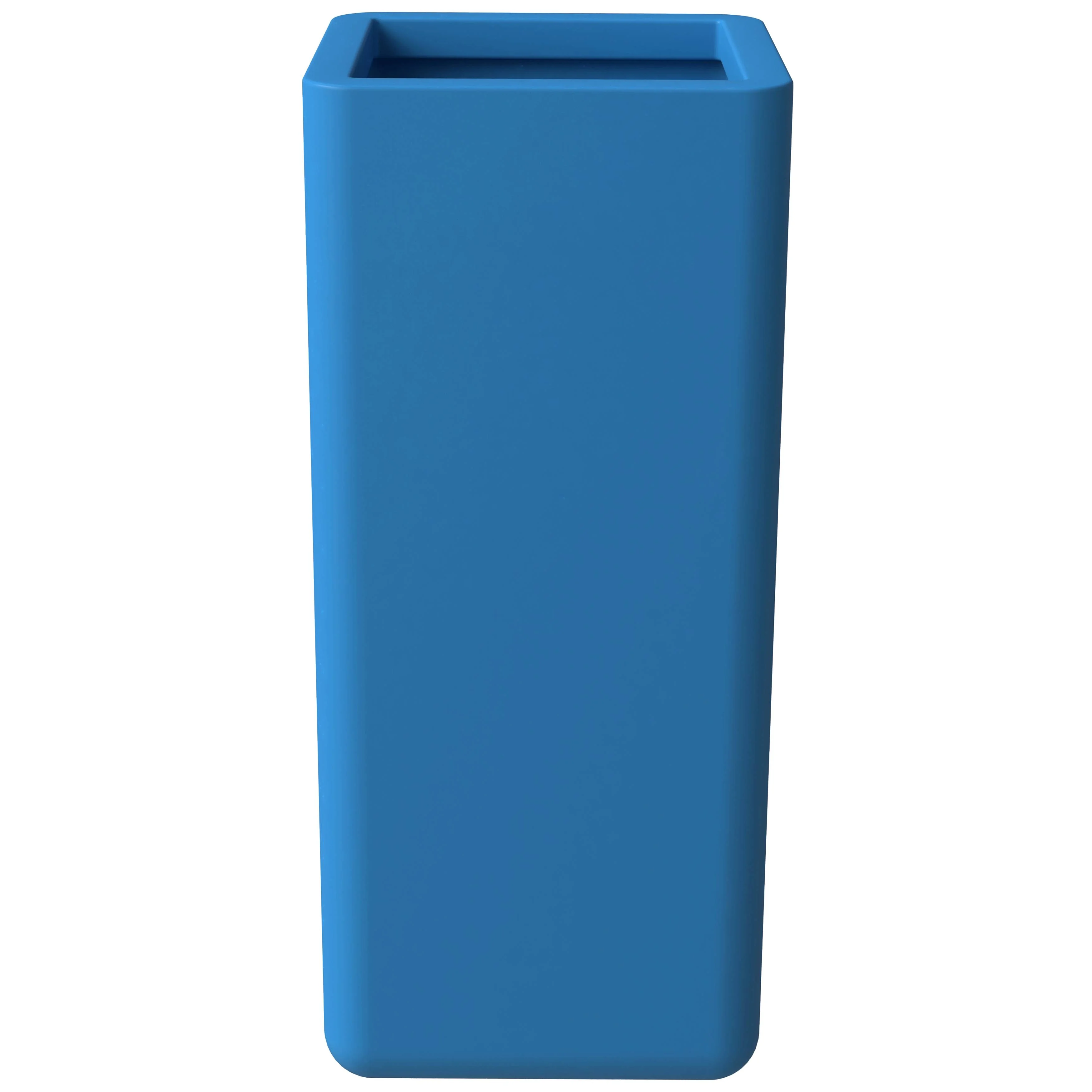 Marquee Series Poly Stone Planter in Blue 7.9" x 7.9" 19.7" high