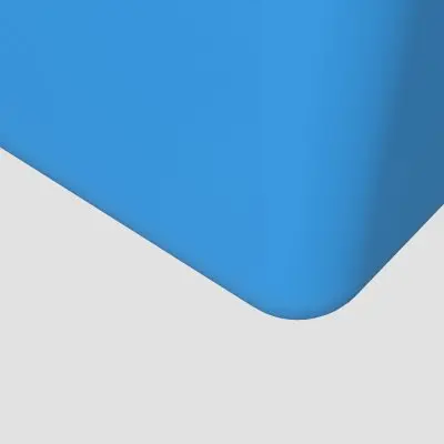 Marquee Series Poly Stone Planter in Blue 15.7" x 15.7" 31.5" high