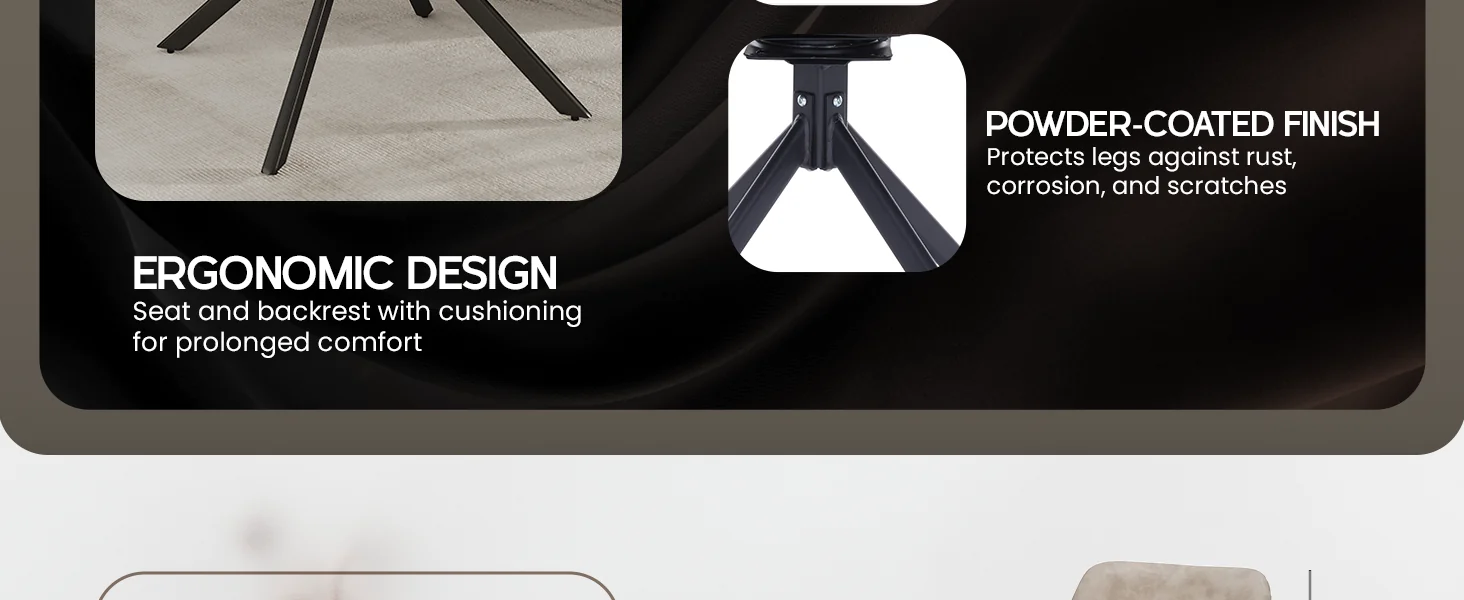 Markley Modern Leather Swival Dining Chair With Metal Legs in Taupe