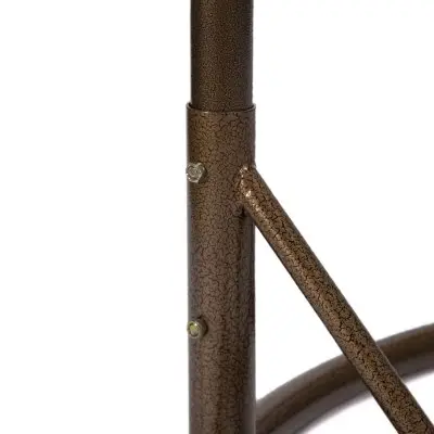 Mendoza Dark Brown Wicker Hanging 2 person Egg Swing Chair