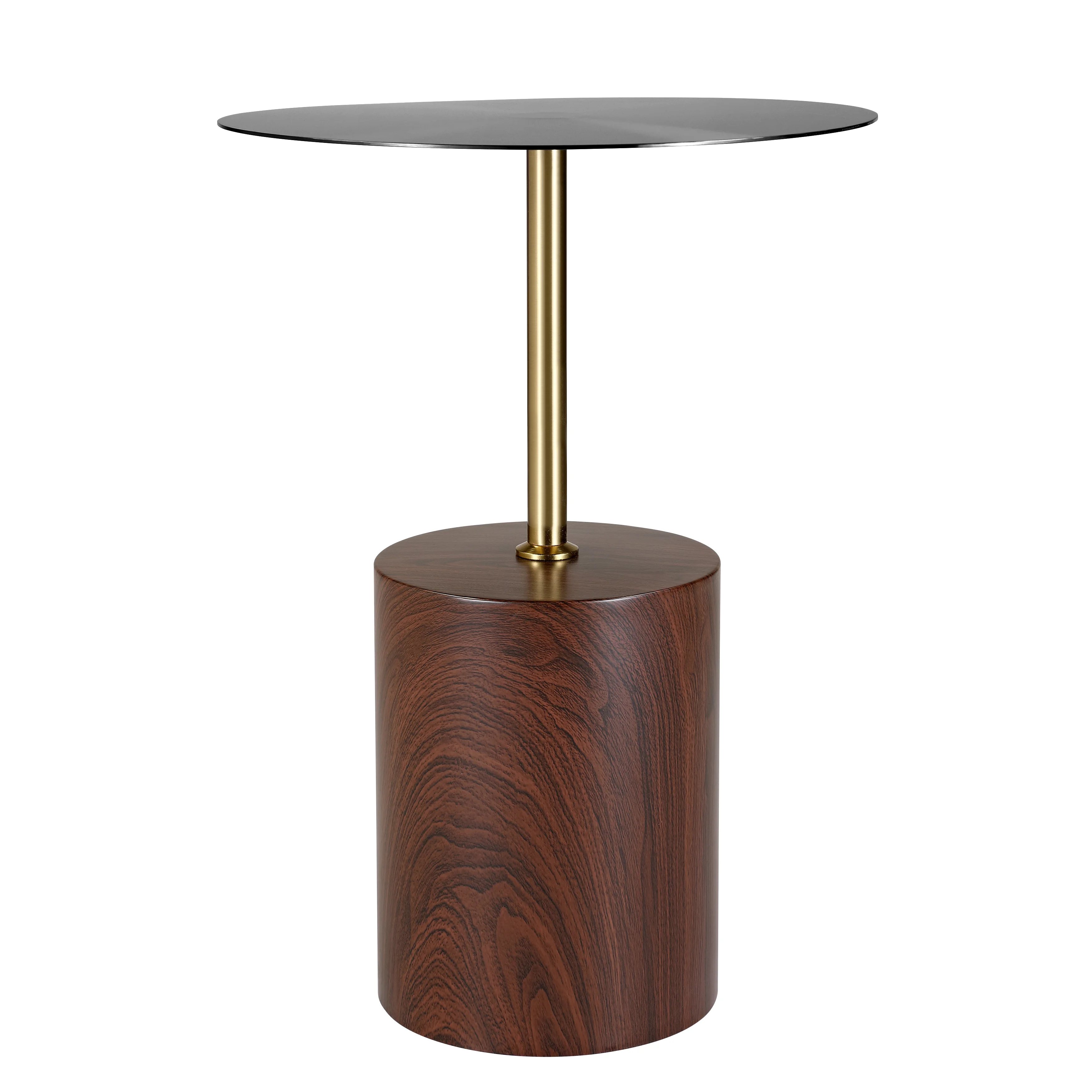 Malta Collection Modern End Table In Brown