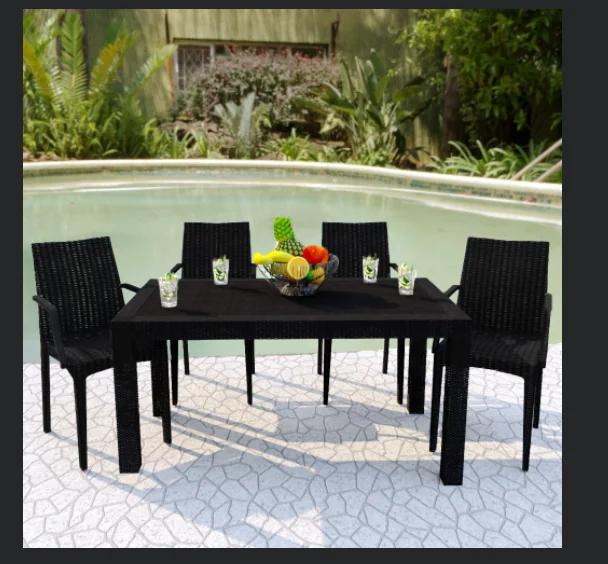 Mace Weave Design Outdoor Dining Table