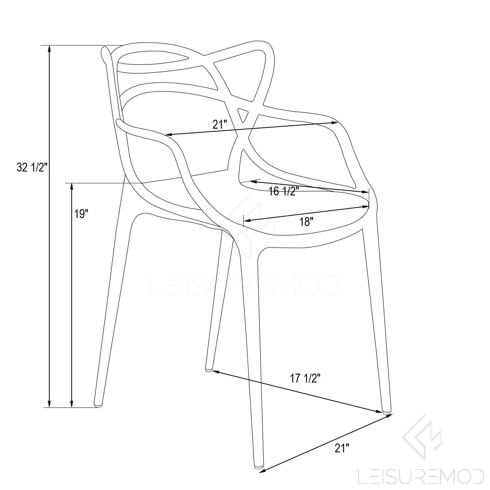 Milan Modern Wire Design Chair