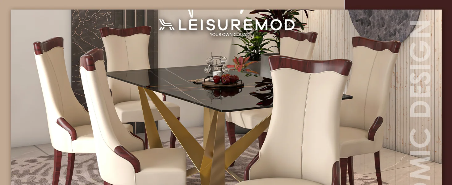 Novara Collection Modern Wooden Dining Chair in Light Toupe