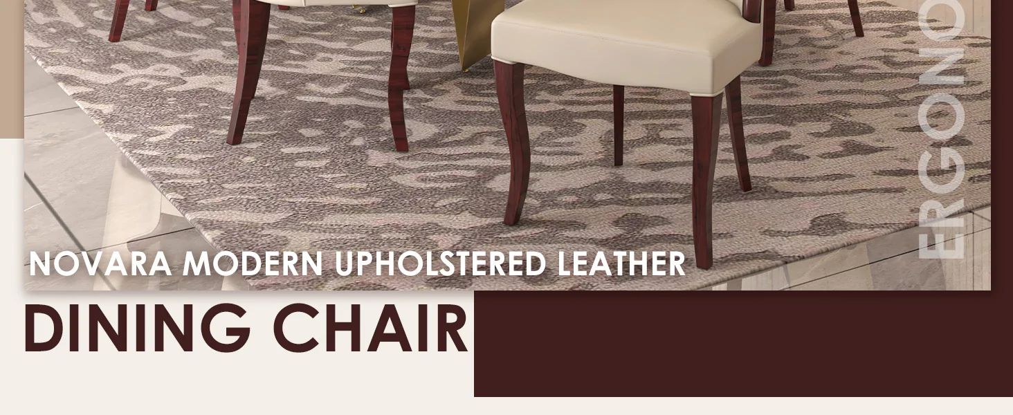 Novara Collection Modern Wooden Dining Chair in Light Toupe