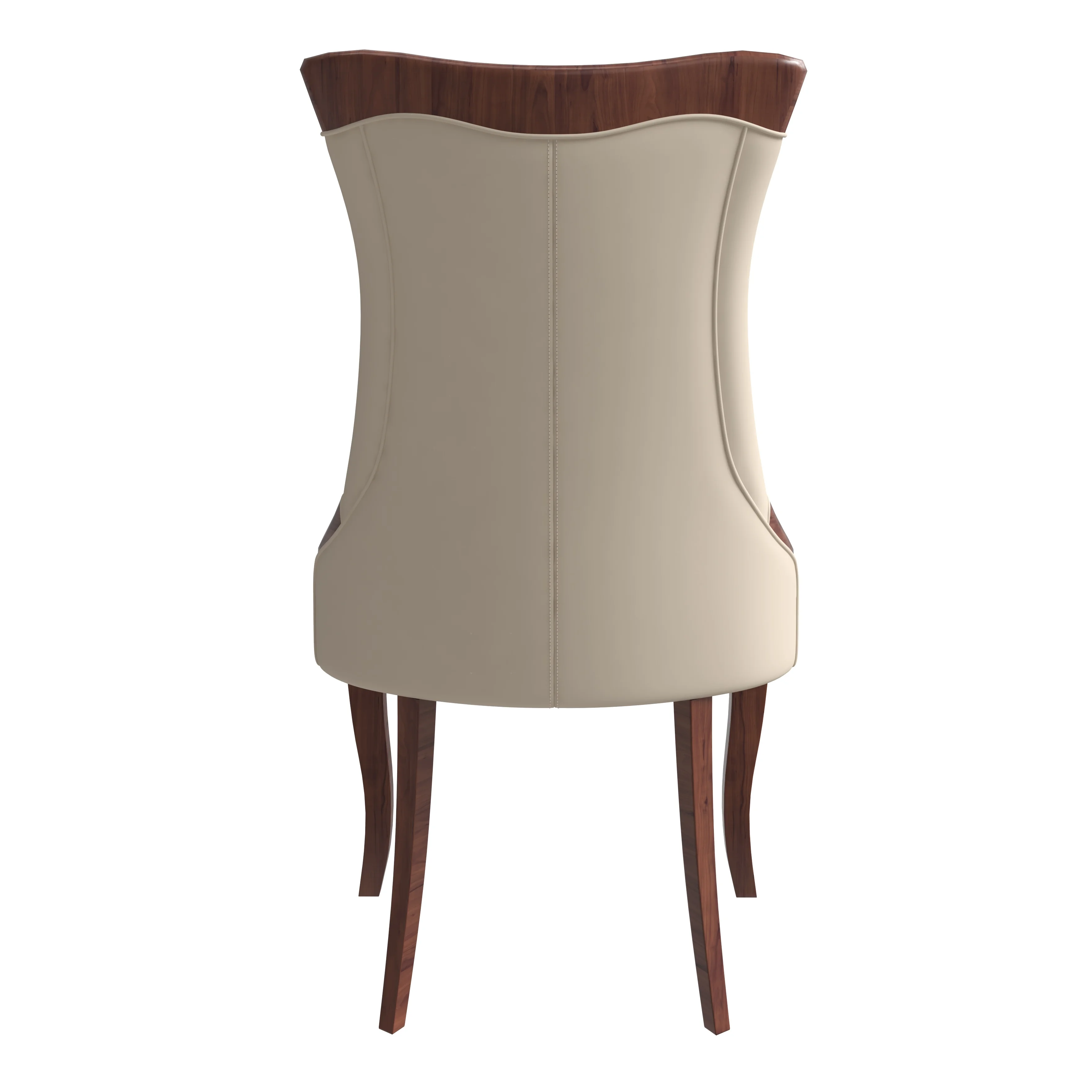 Novara Collection Modern Wooden Dining Chair in Light Toupe