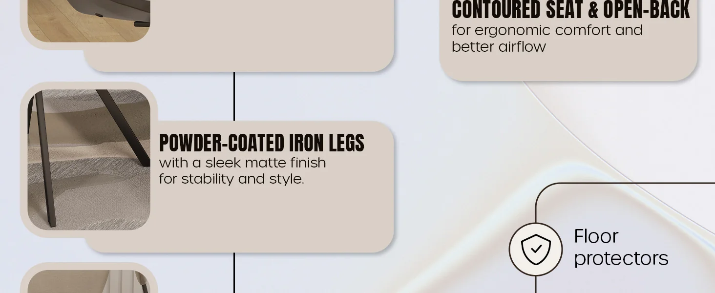 Wooden Dining Chair Modern style Nymia Collection Walnut Glazed Color in Light Taupe