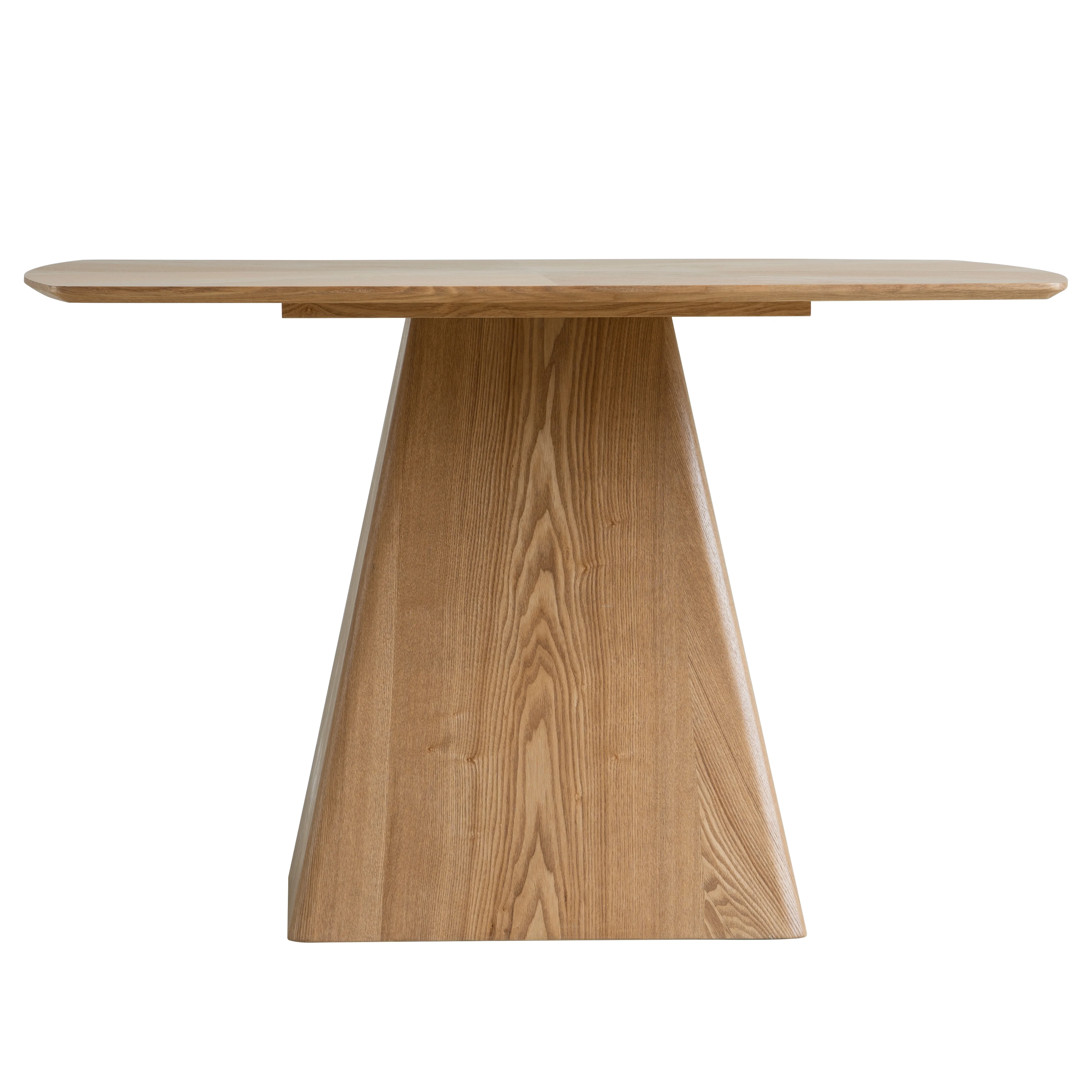 5-Piece Dining Set with Square Wooden Table in Natural Wood and 4 Leather Dining Chairs in Dark Walnut/Light Taupe