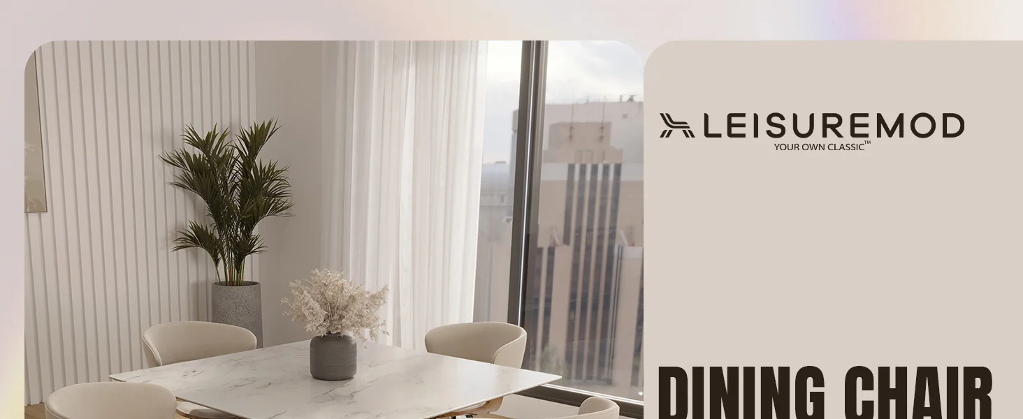 Wooden Dining Chair Modern style Nymia Collection Walnut Color in Light Brown