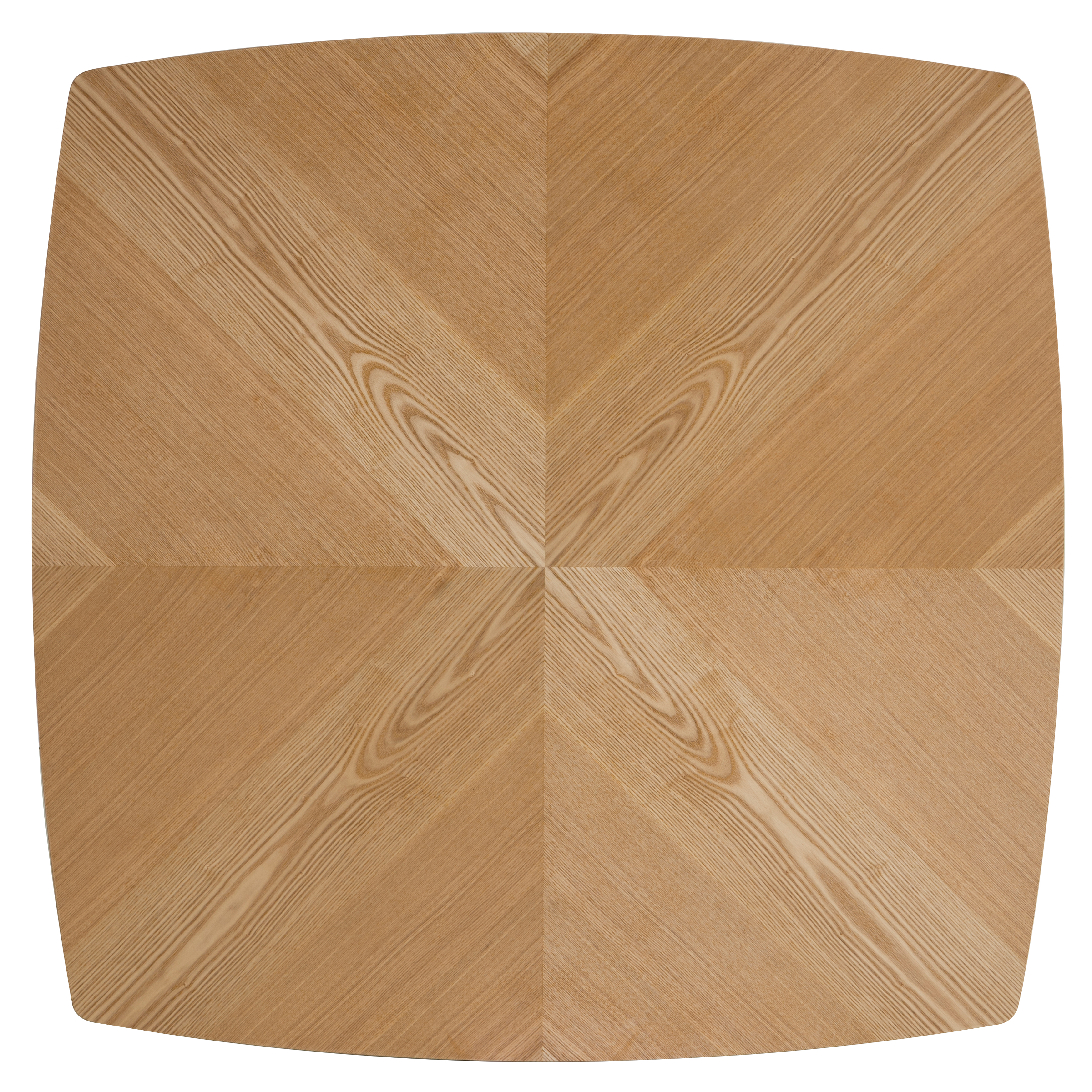 5-Piece Dining Set with Square Wooden Table in Natural Wood and 4 Velvet Dining Chairs in Walnut/Light Brown Velvet