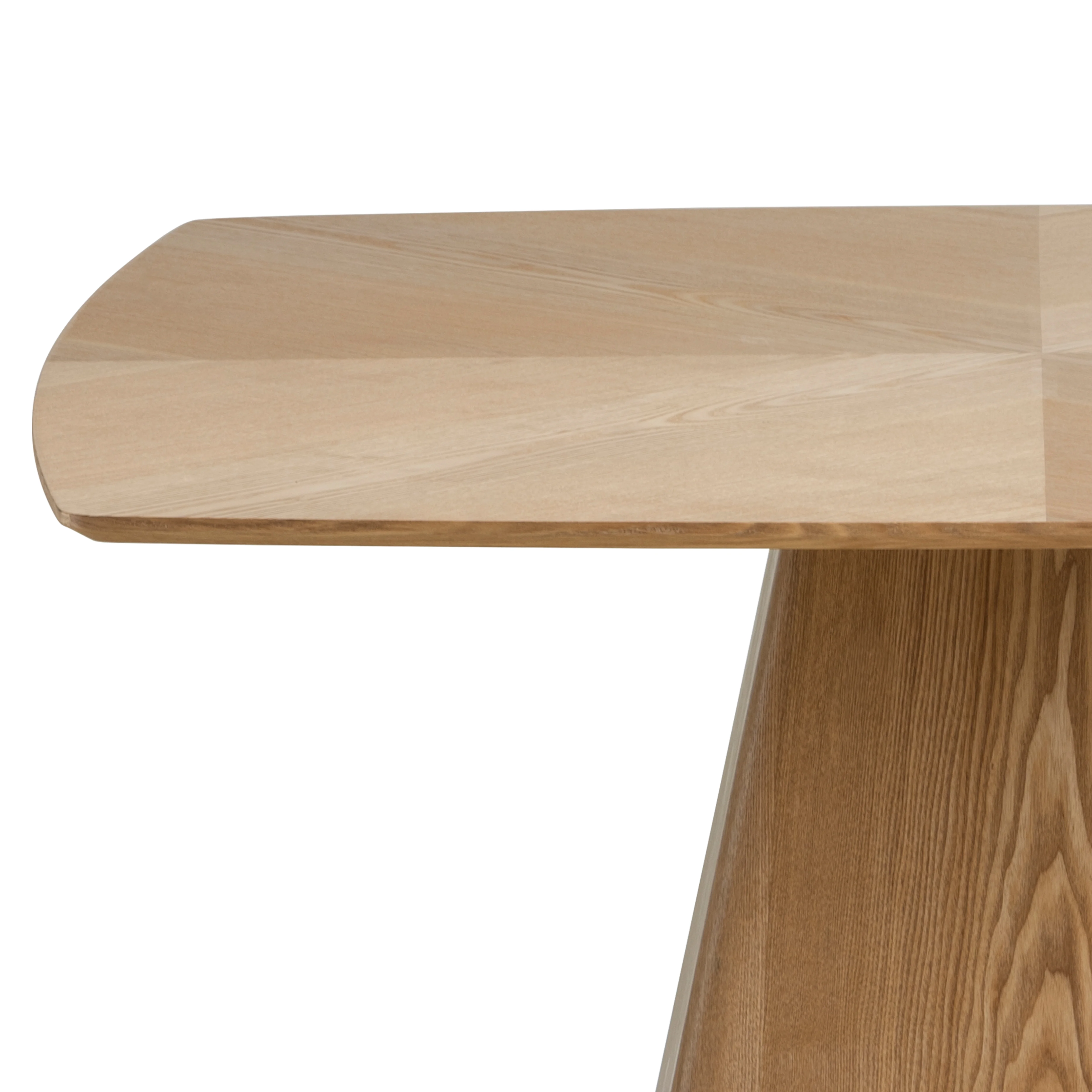 5-Piece Dining Set with Square Wooden Table in Natural Wood and 4 Leather Dining Chairs in Washed Walnut/Taupe