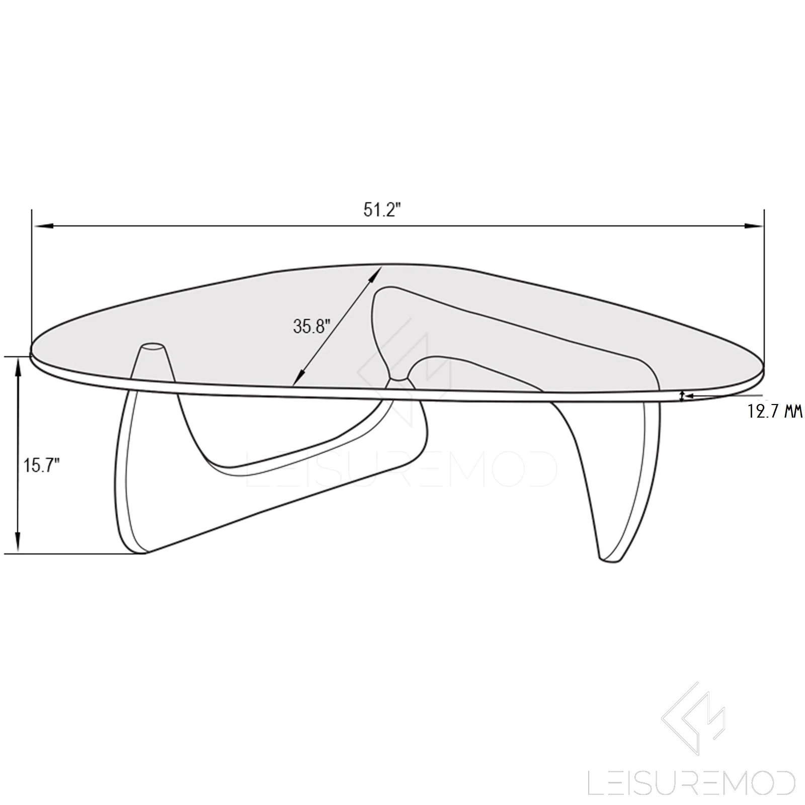 Imperial Triangle Coffee Table