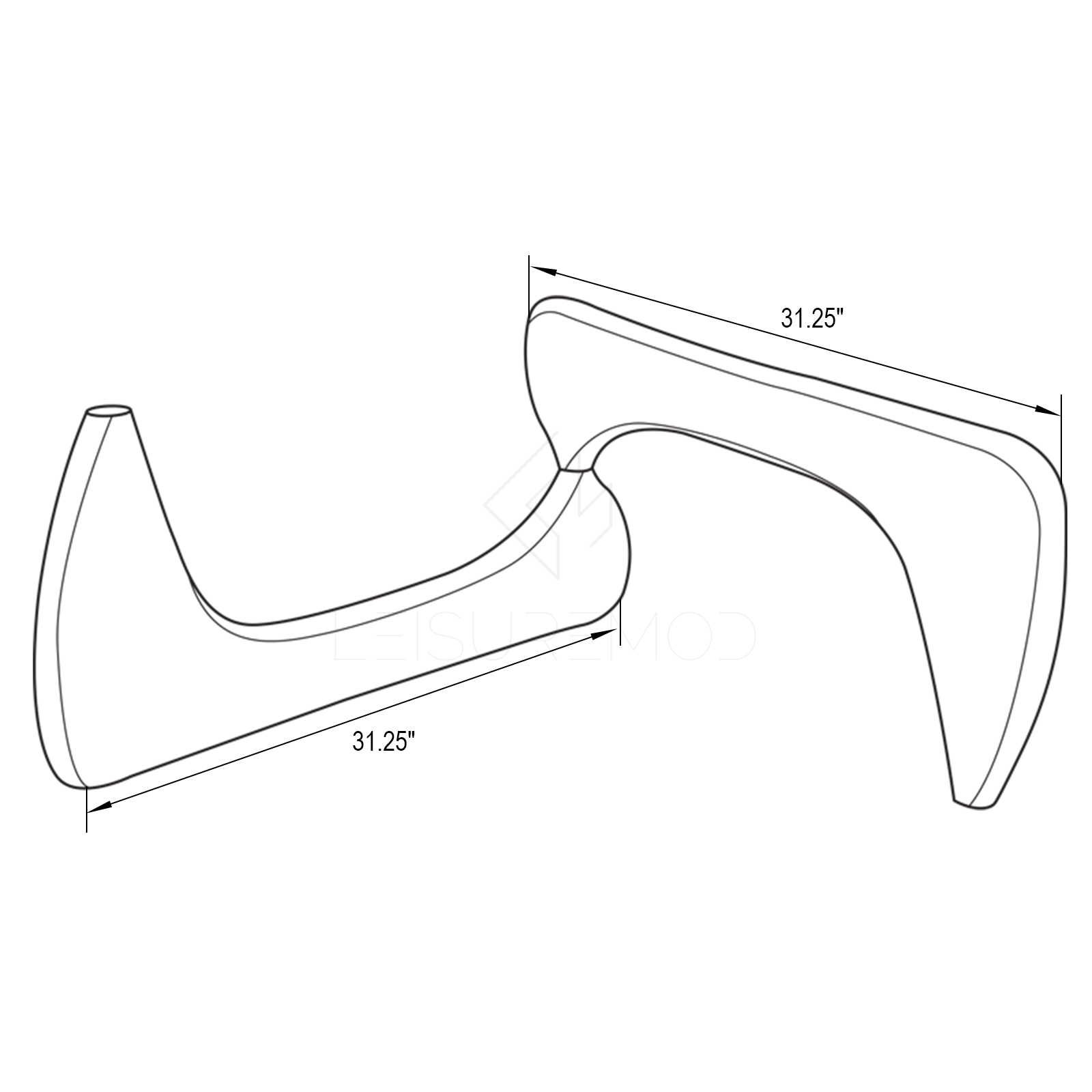 Imperial Triangle Coffee Table Base
