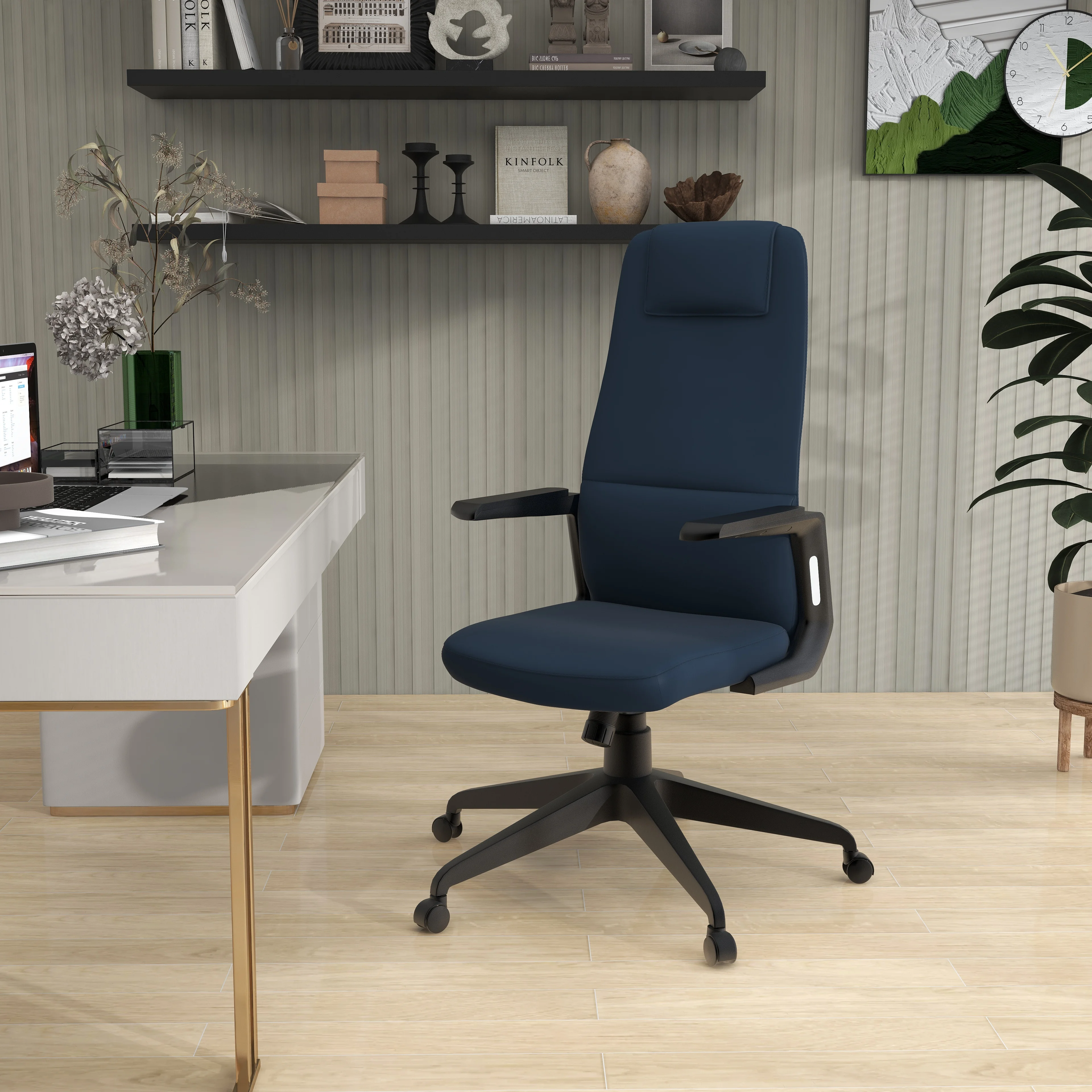 Nexa Collection Modern Office Chair In Blue