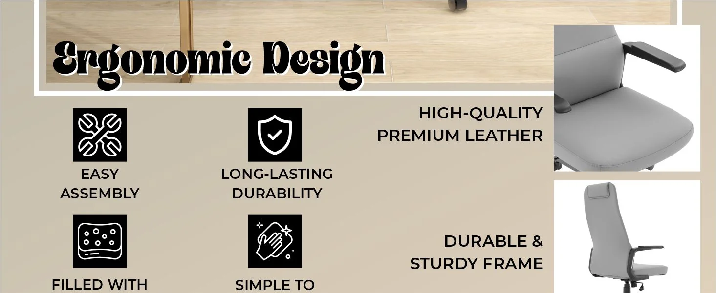 Nexa Collection Modern Office Chair In Grey