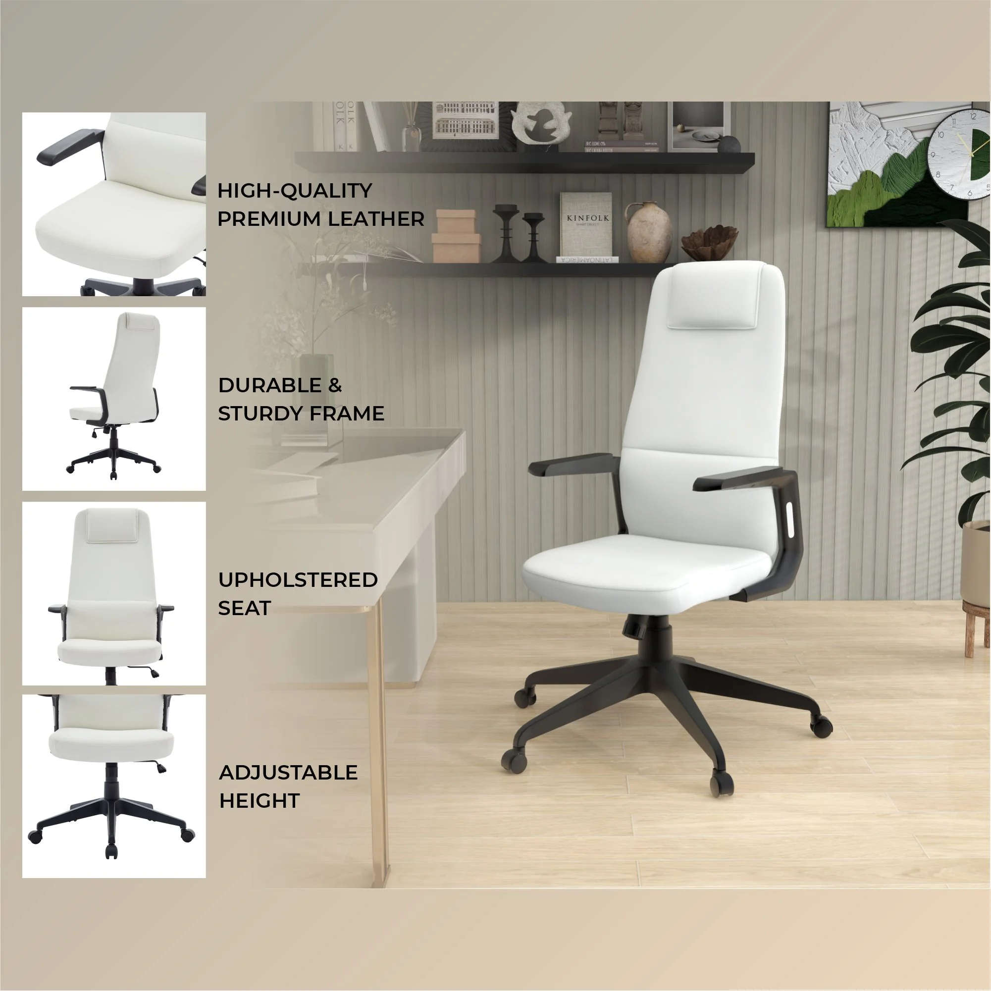Nexa Collection Modern Office Chair In White