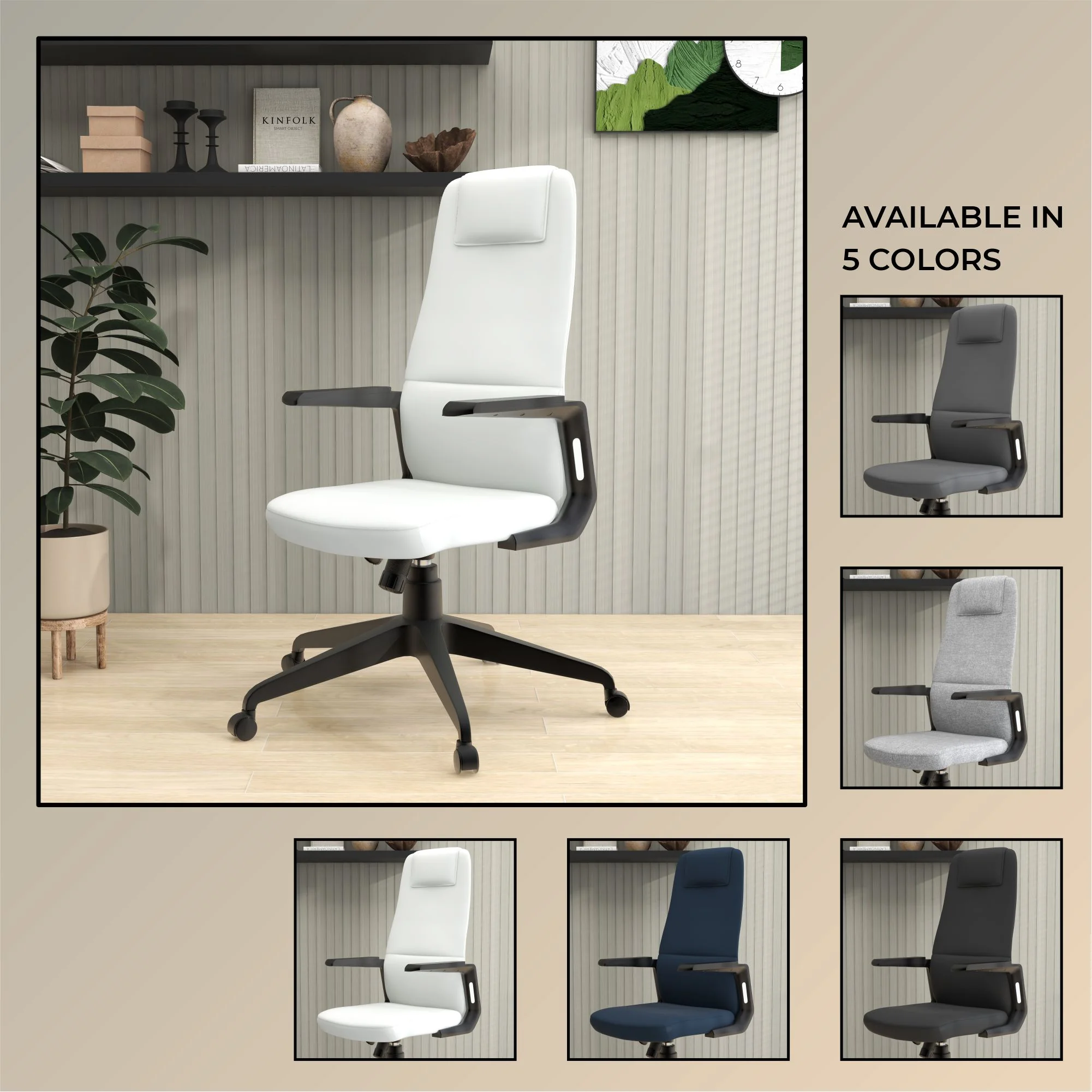 Nexa Collection Modern Office Chair In White
