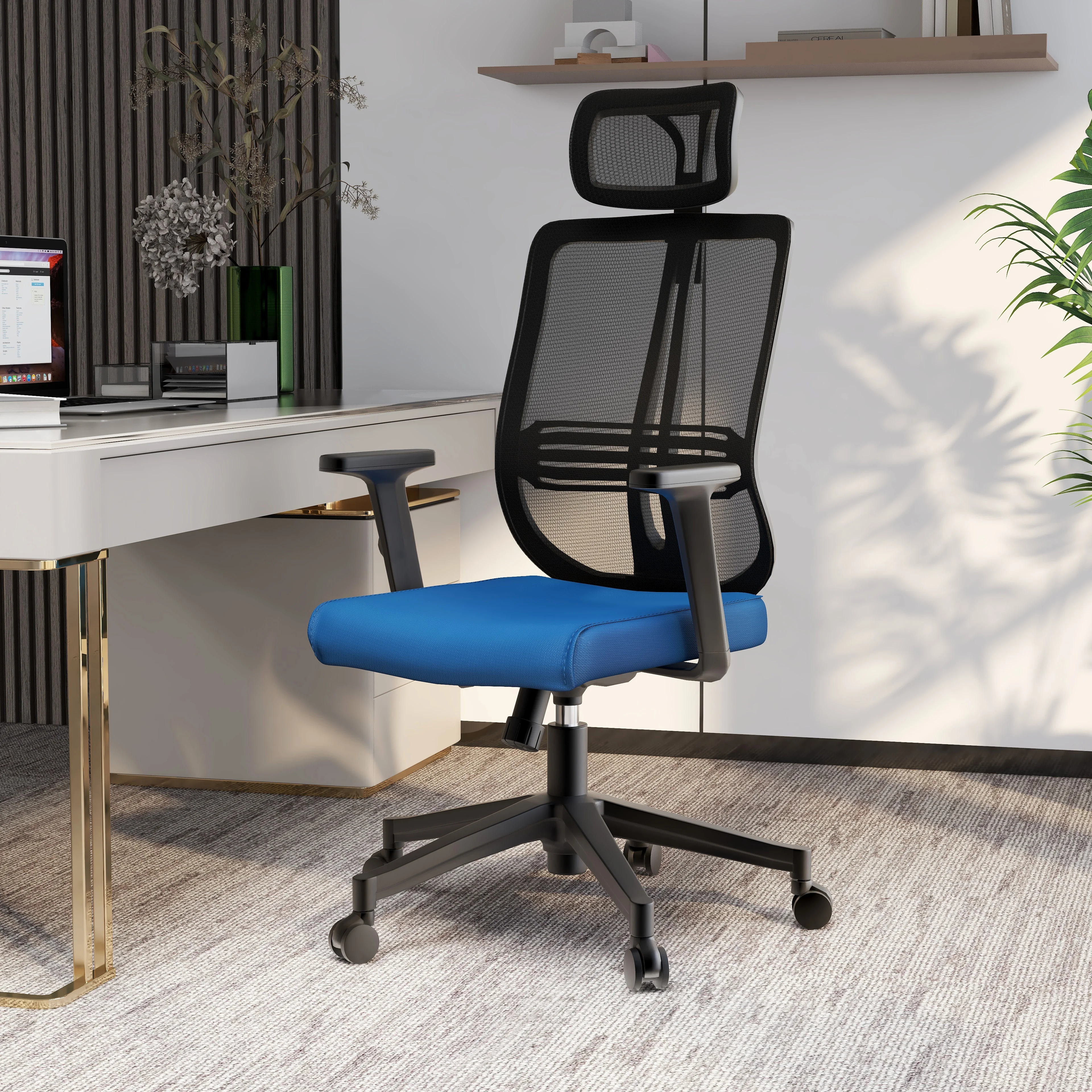 Office Nift Series Office Task Chair In Blue
