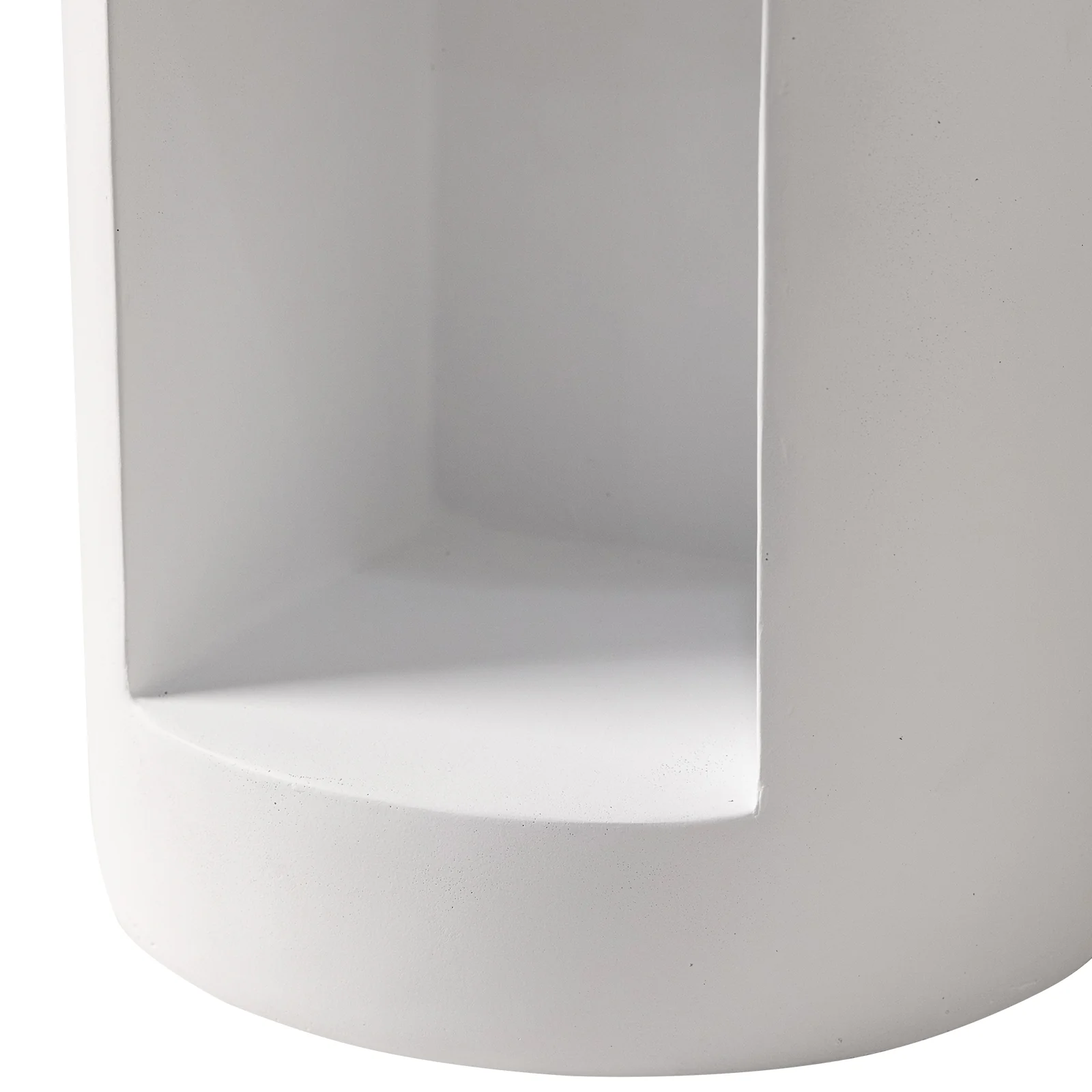 Modern Side End Table Nook Series In White