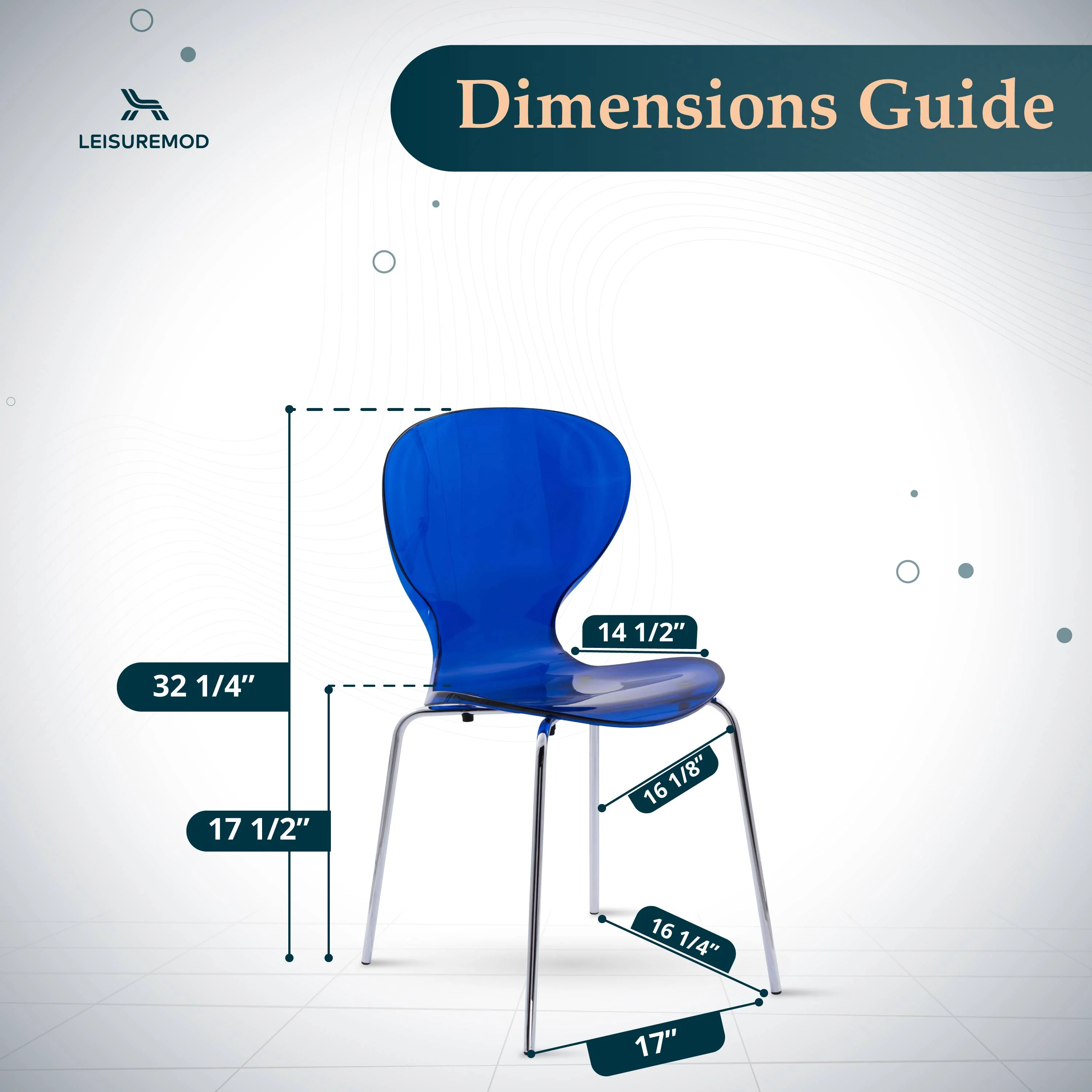 Modern Oyster Transparent Side Chair