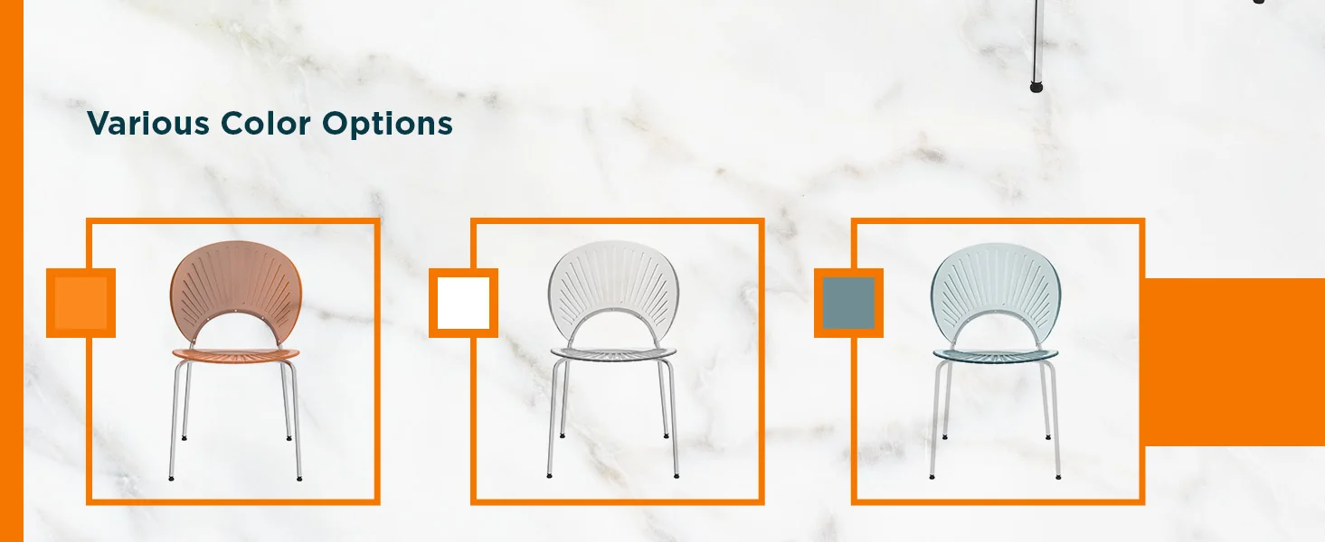 Opulent Series Modern Amber Dining Chair