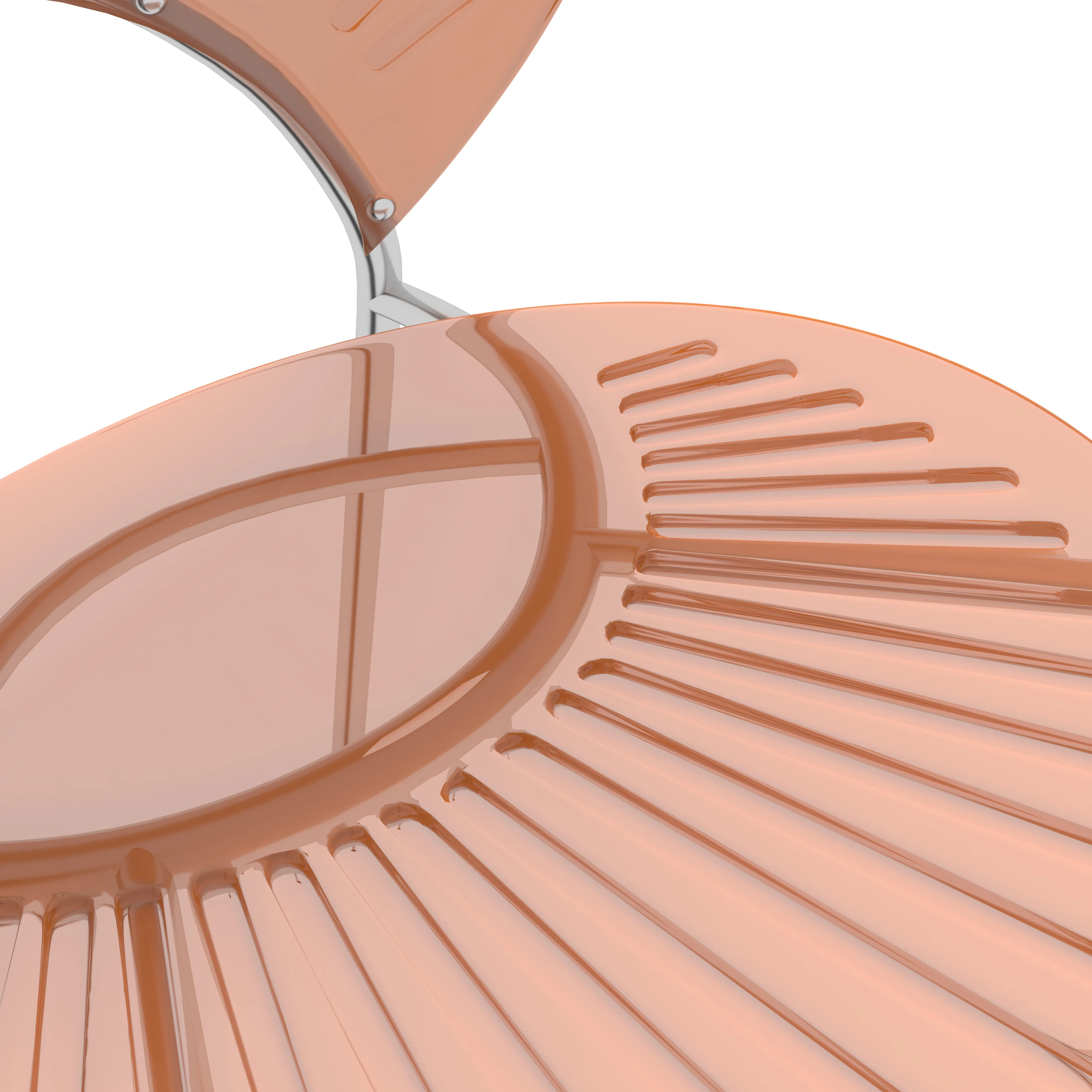 Opulent Series Modern Amber Dining Chair Set of 4