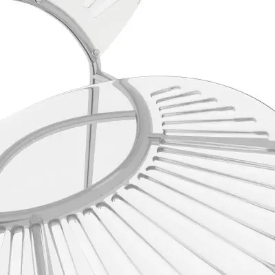 Opulent Series Modern Clear Dining Chair Set of 2