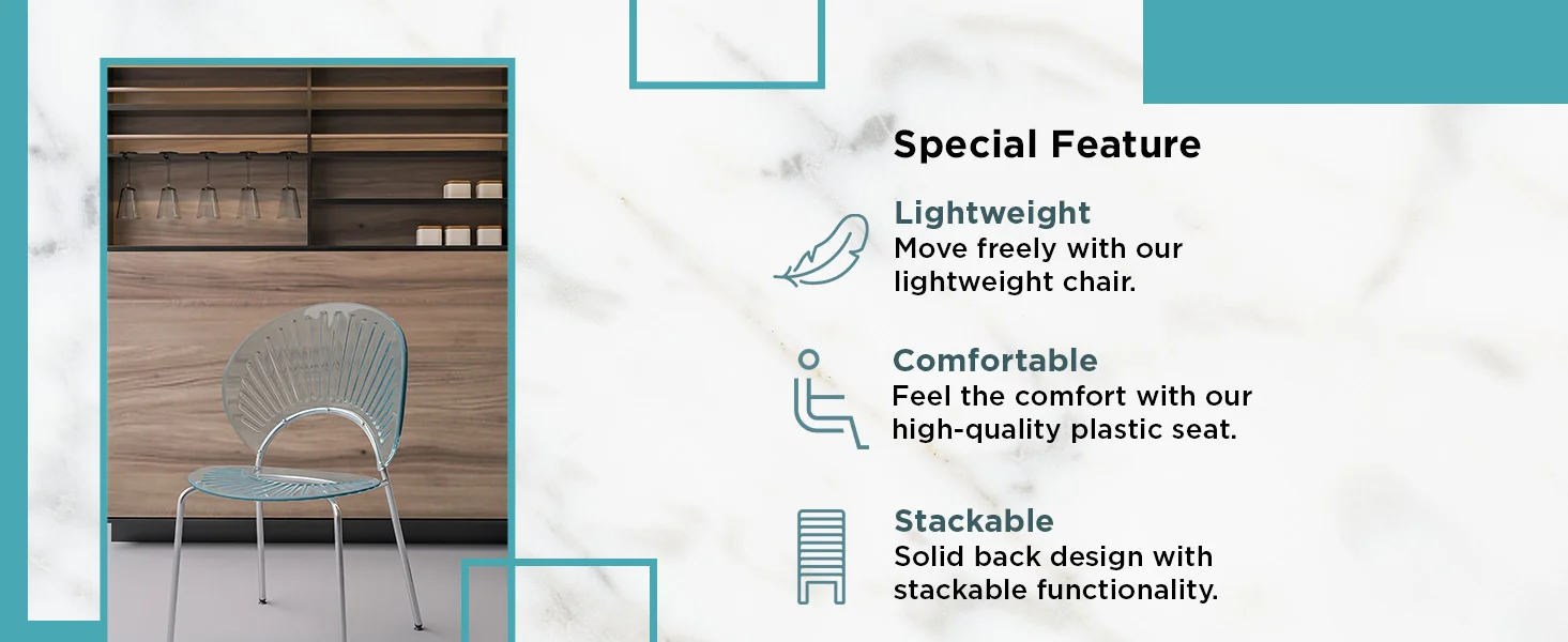 Opulent Series Modern Smoke Dining Chair Set of 2