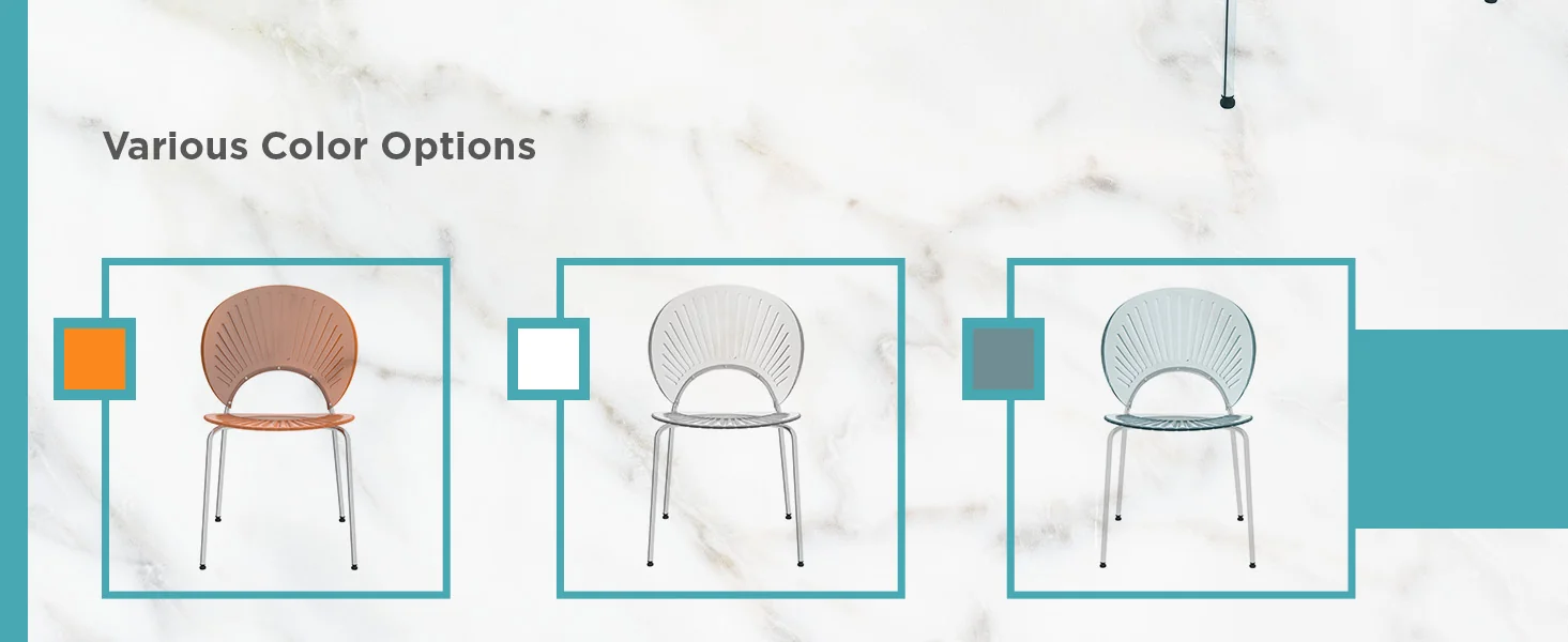 Opulent Series Modern Smoke Dining Chair Set of 4