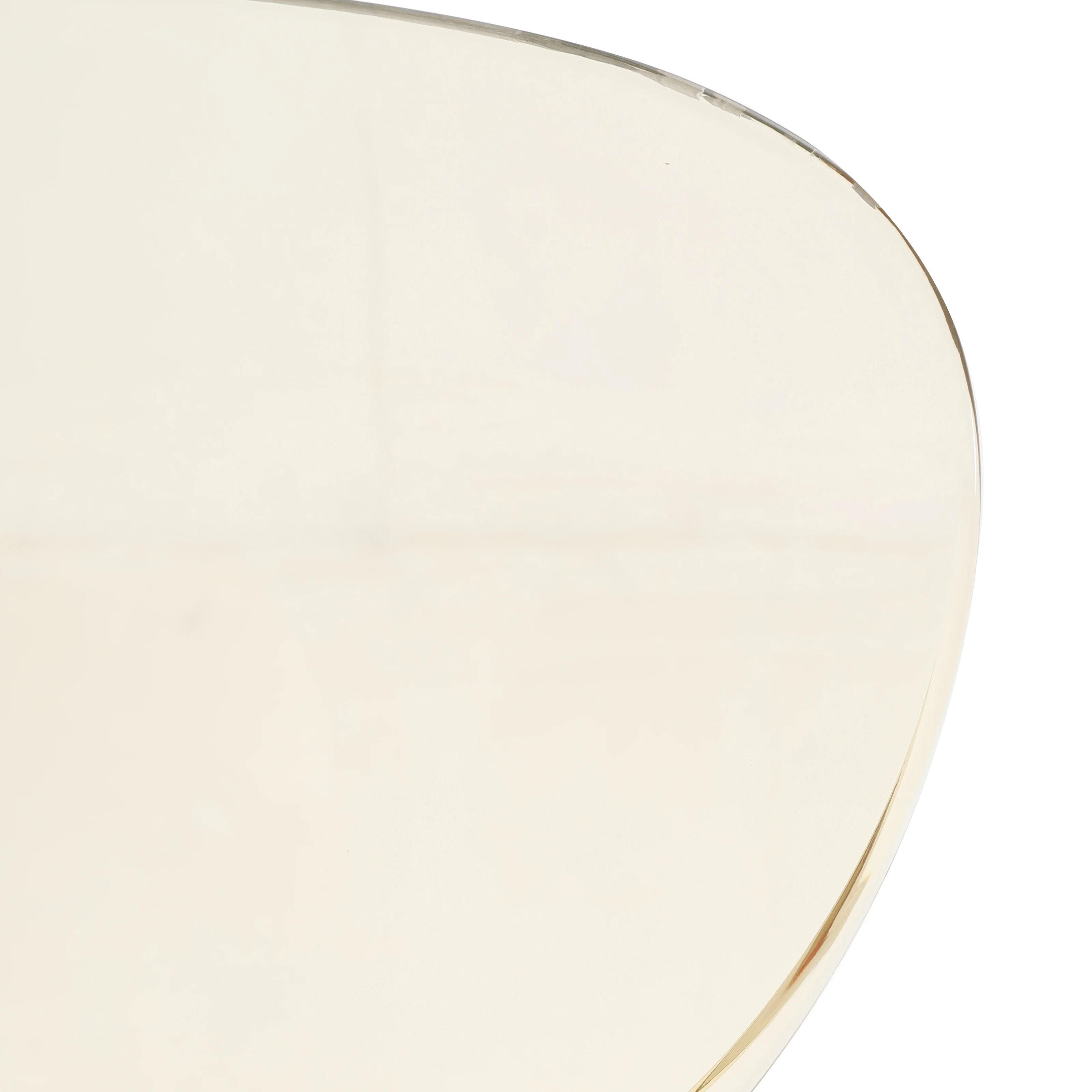 Modern Oyster Transparent Side Chair in Black Base