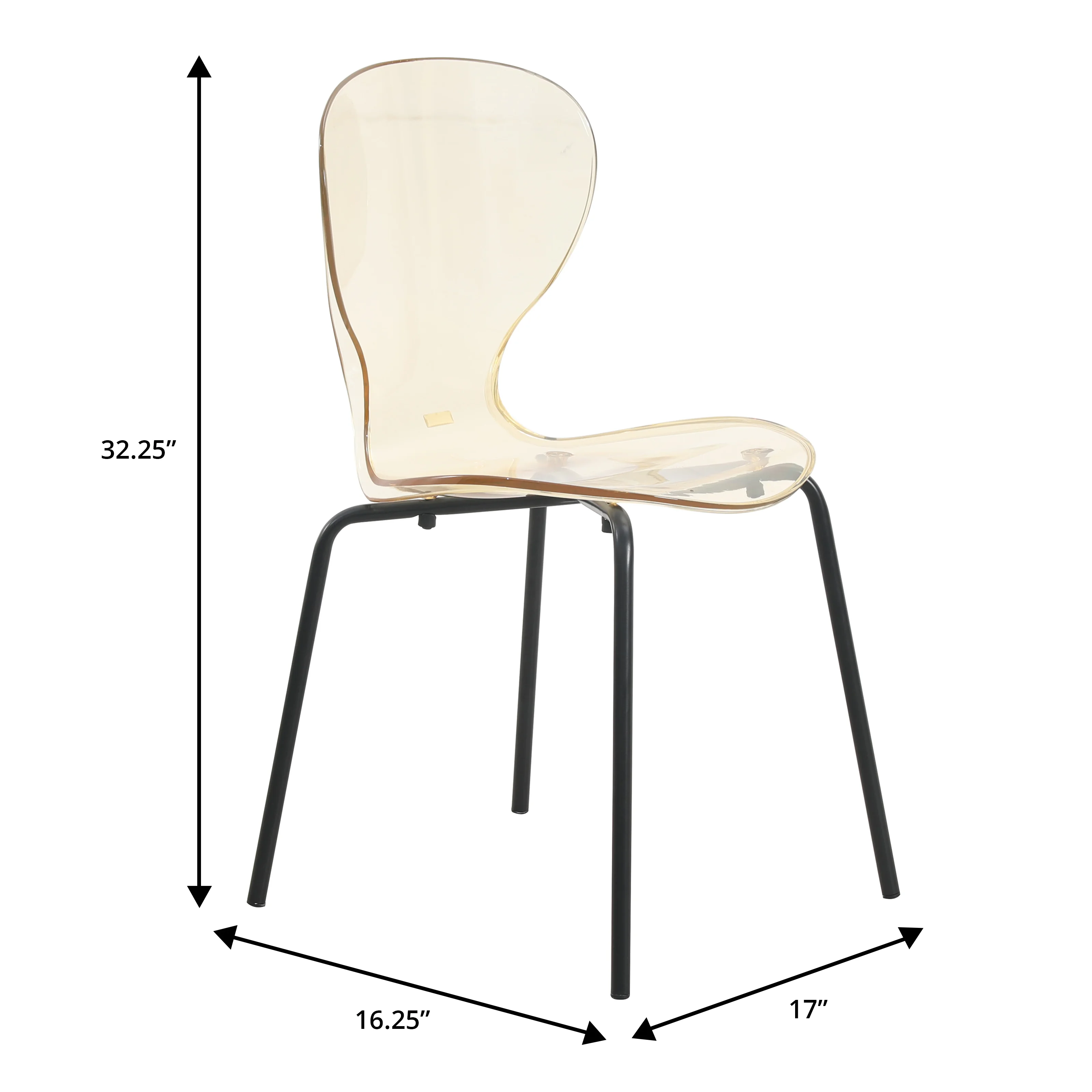 5-Piece Dining Set Round Black MDF Dining Table and 4 Plastic Dining Chairs with Black Base