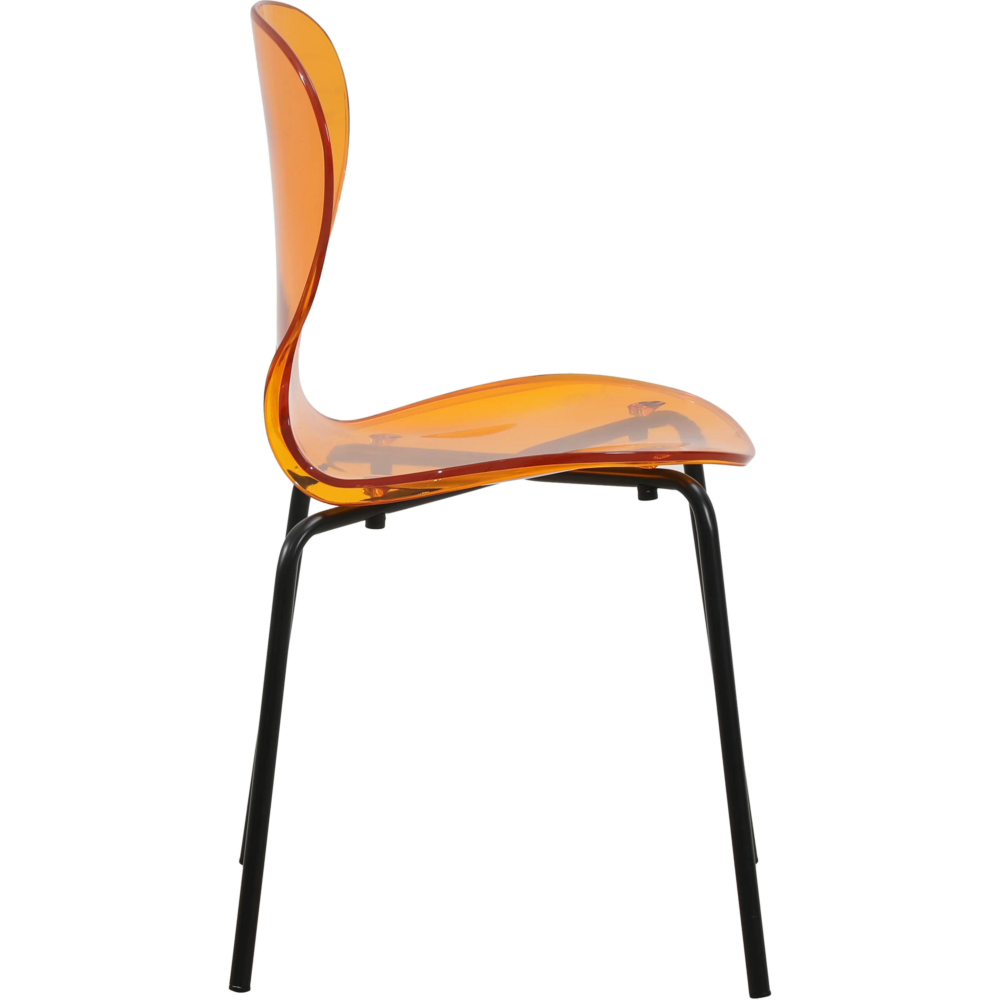 5-Piece Dining Set Round Black MDF Dining Table and 4 Plastic Dining Chairs with Black Base