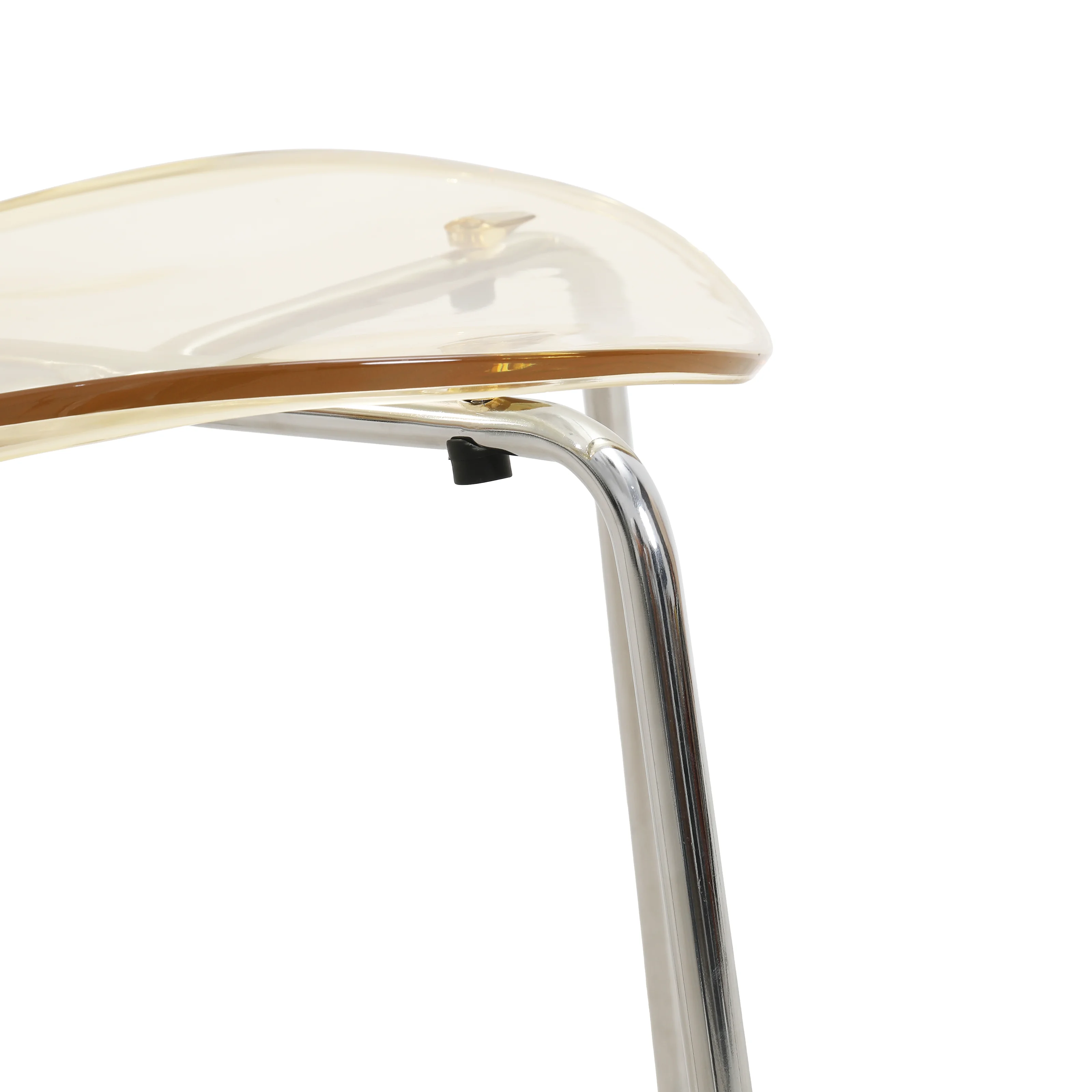 Modern Oyster Transparent Side Chair