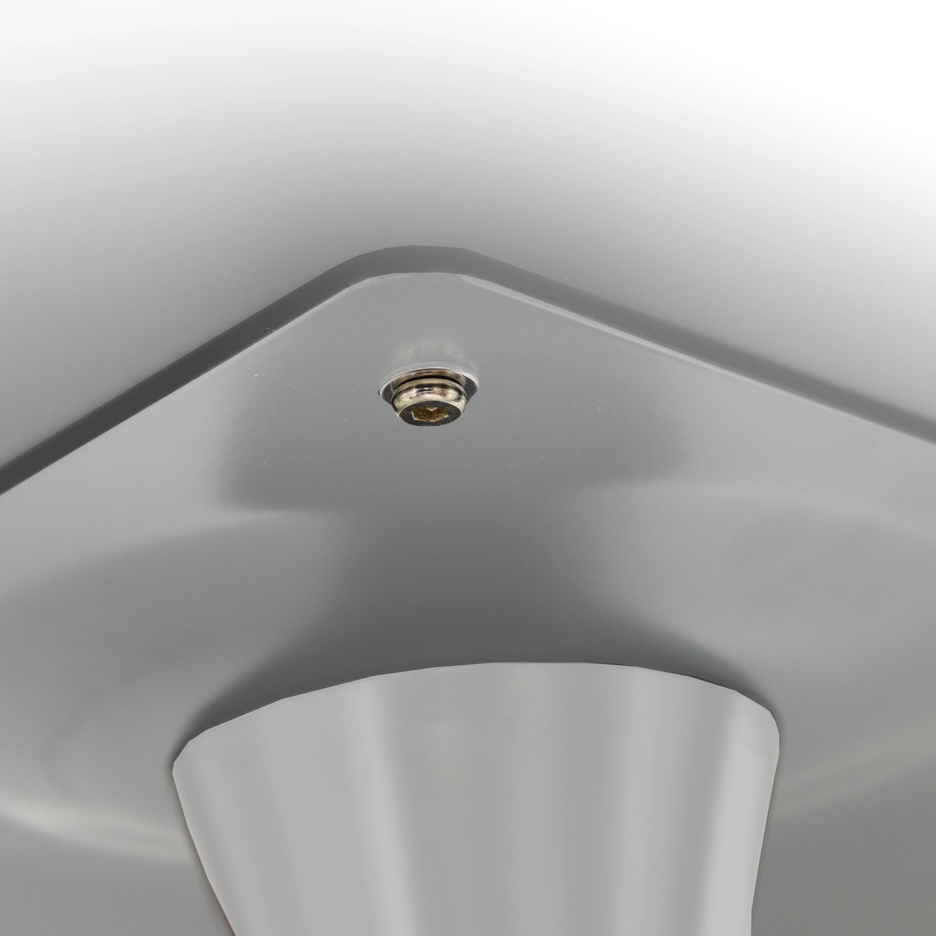 5-Piece Dining Set Round White MDF Dining Table and 4 Plastic Dining Chairs with White Base