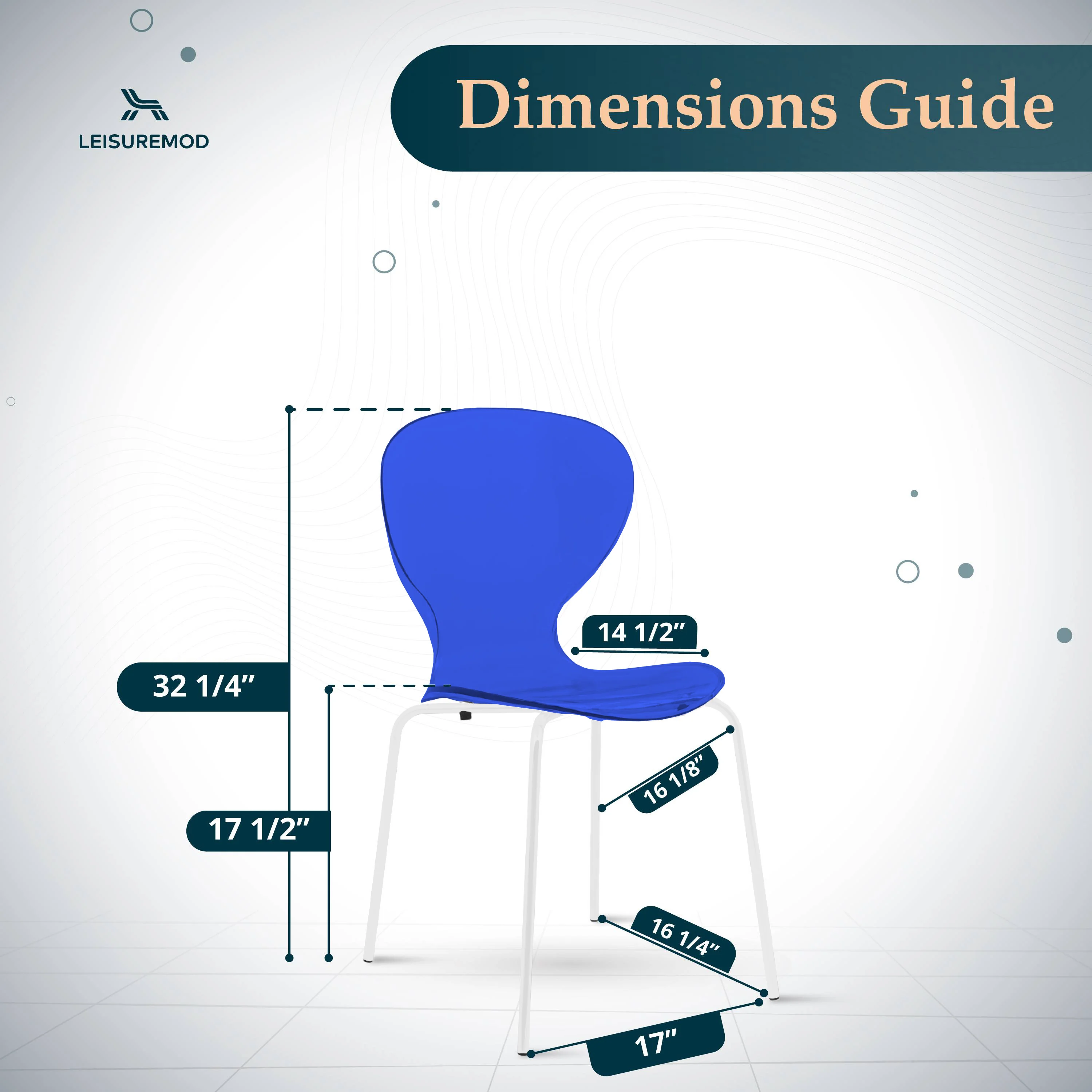 Modern Oyster Transparent Side Chair in White Base