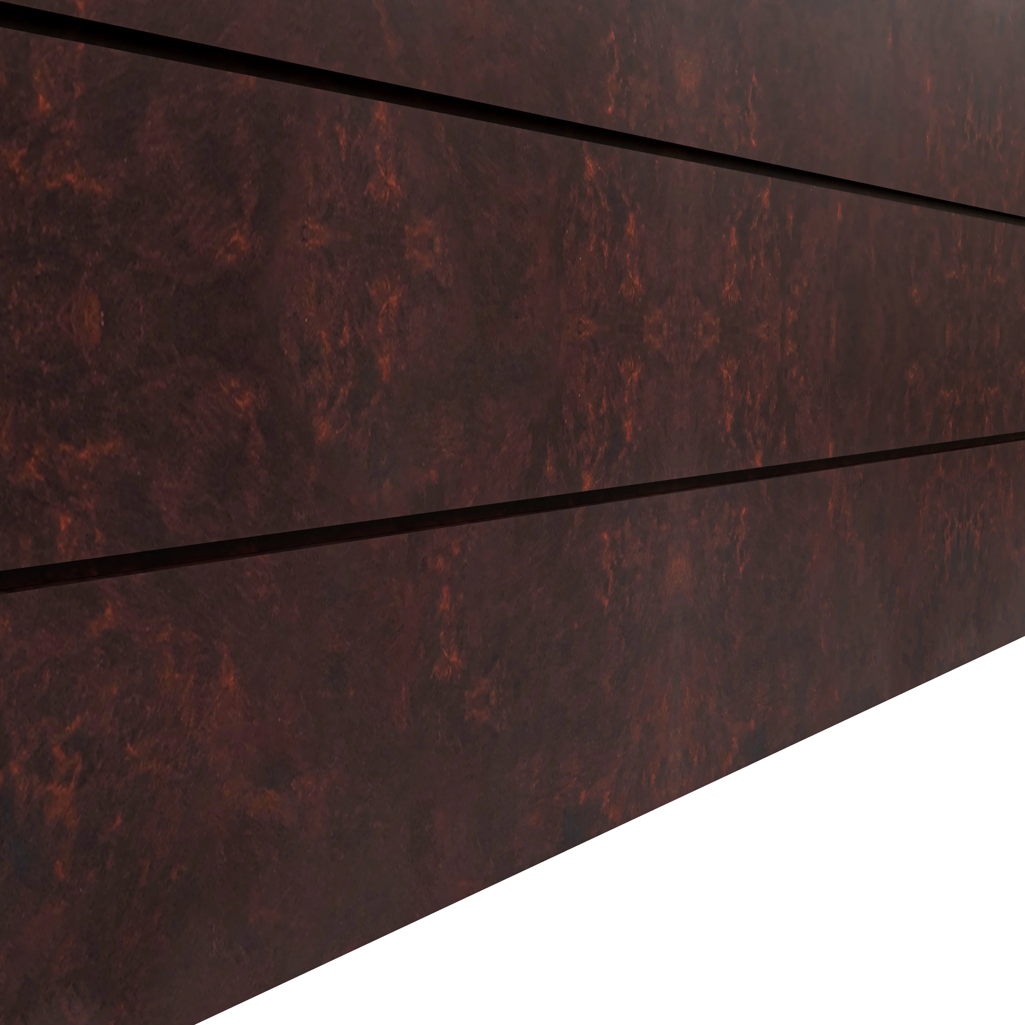 Oasis Series Rectangle Poly Stone Planter in Brown 15.7" x 13.8"   35.8 Long