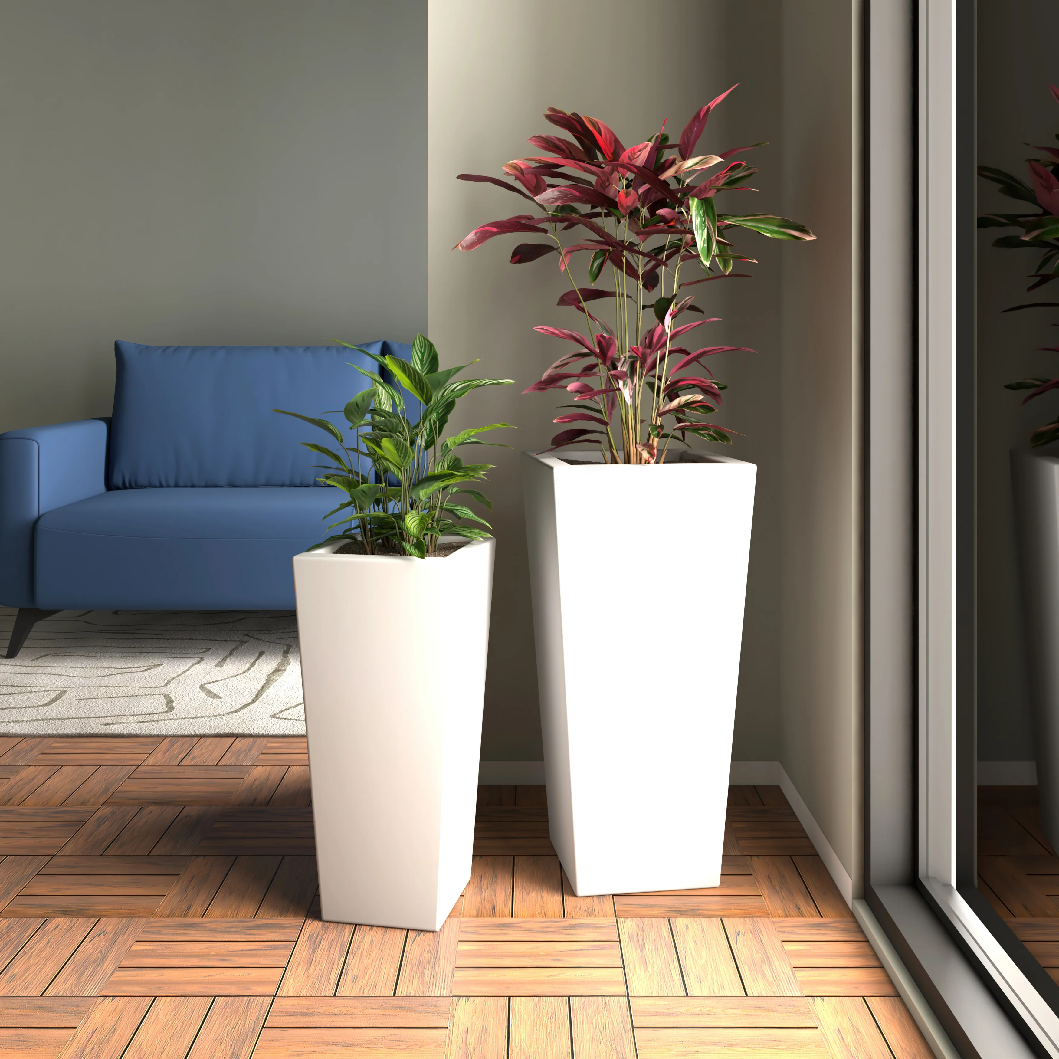 Orna Planter Set White