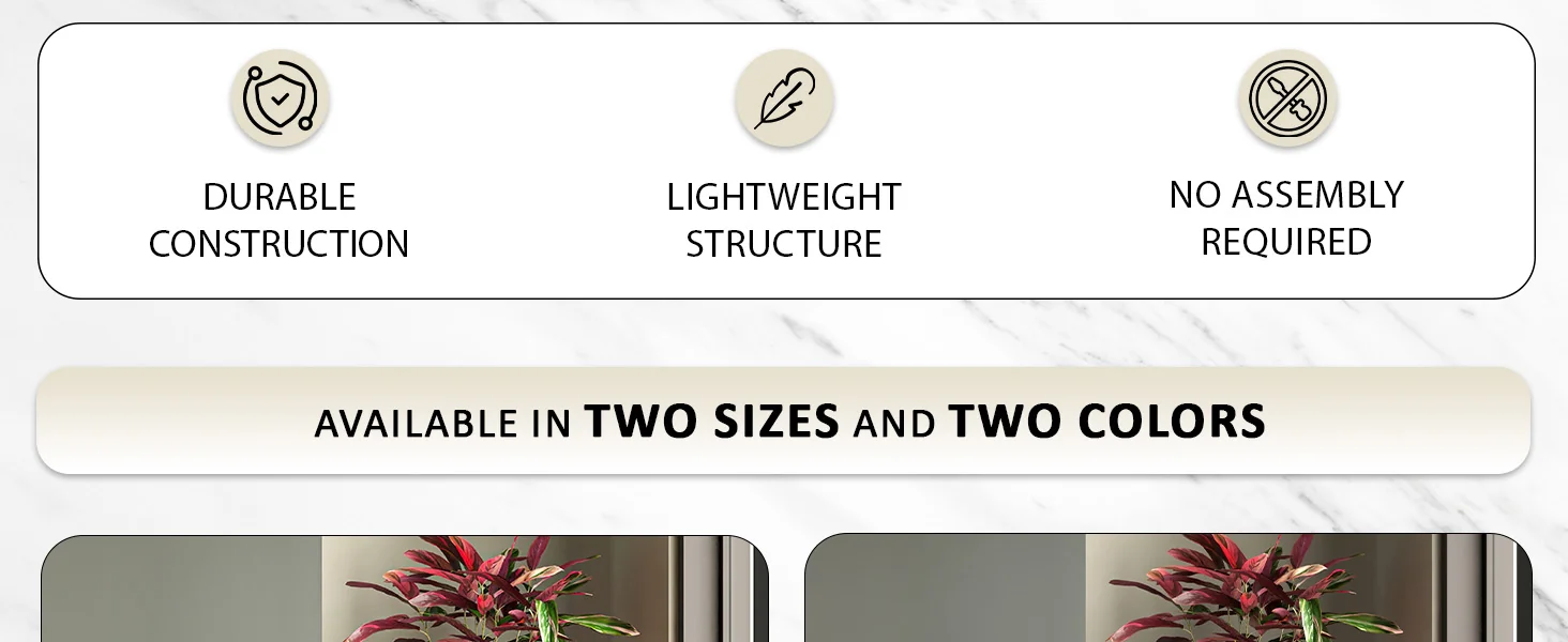 Orna Series Poly Stone Planter 17.7 Dia 36.2 High in White