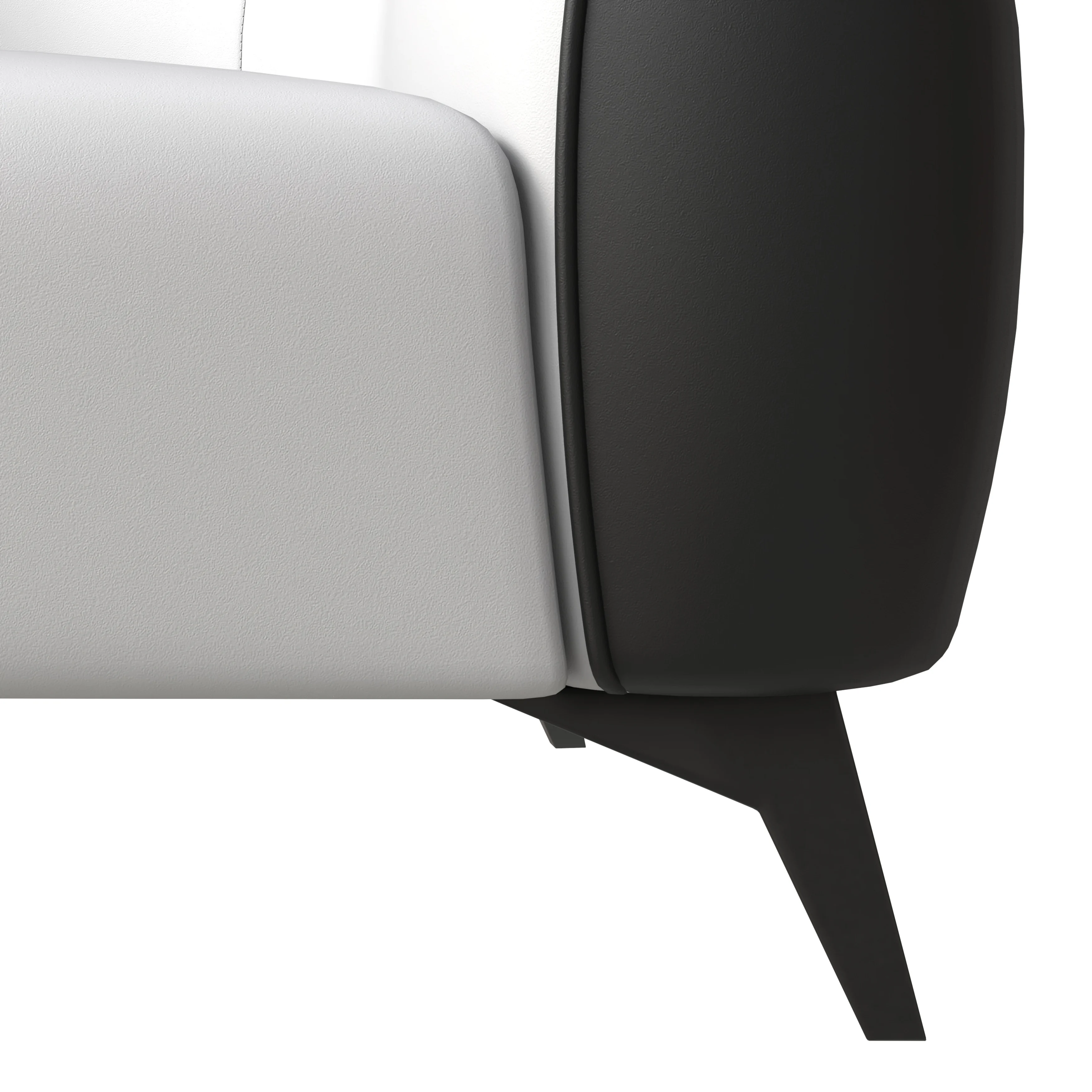 Opula Collection Single Seater Sofa In Black and White