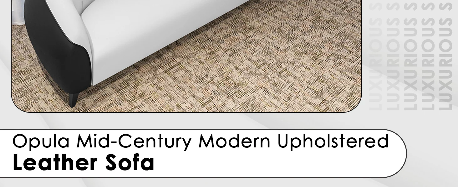 Opula Collection Three Seater Sofa In Black and White