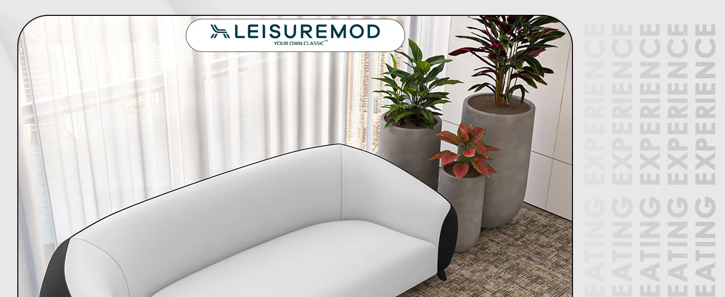 Opula Collection Three Seater Sofa In Black and White