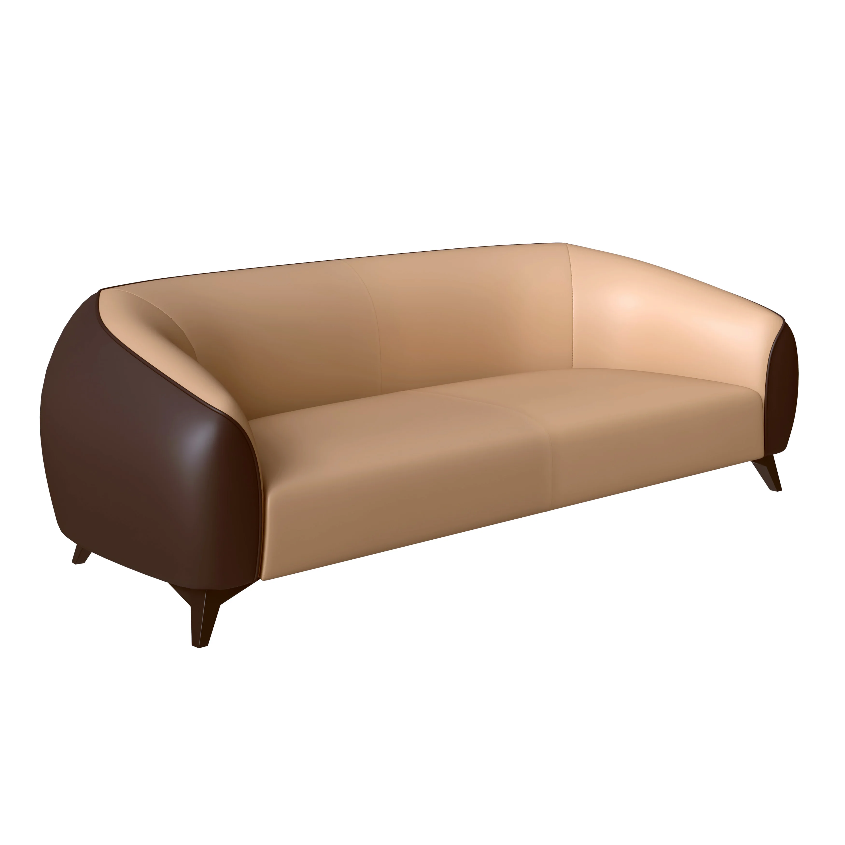 Opula Collection Three Seater Sofa In Brown